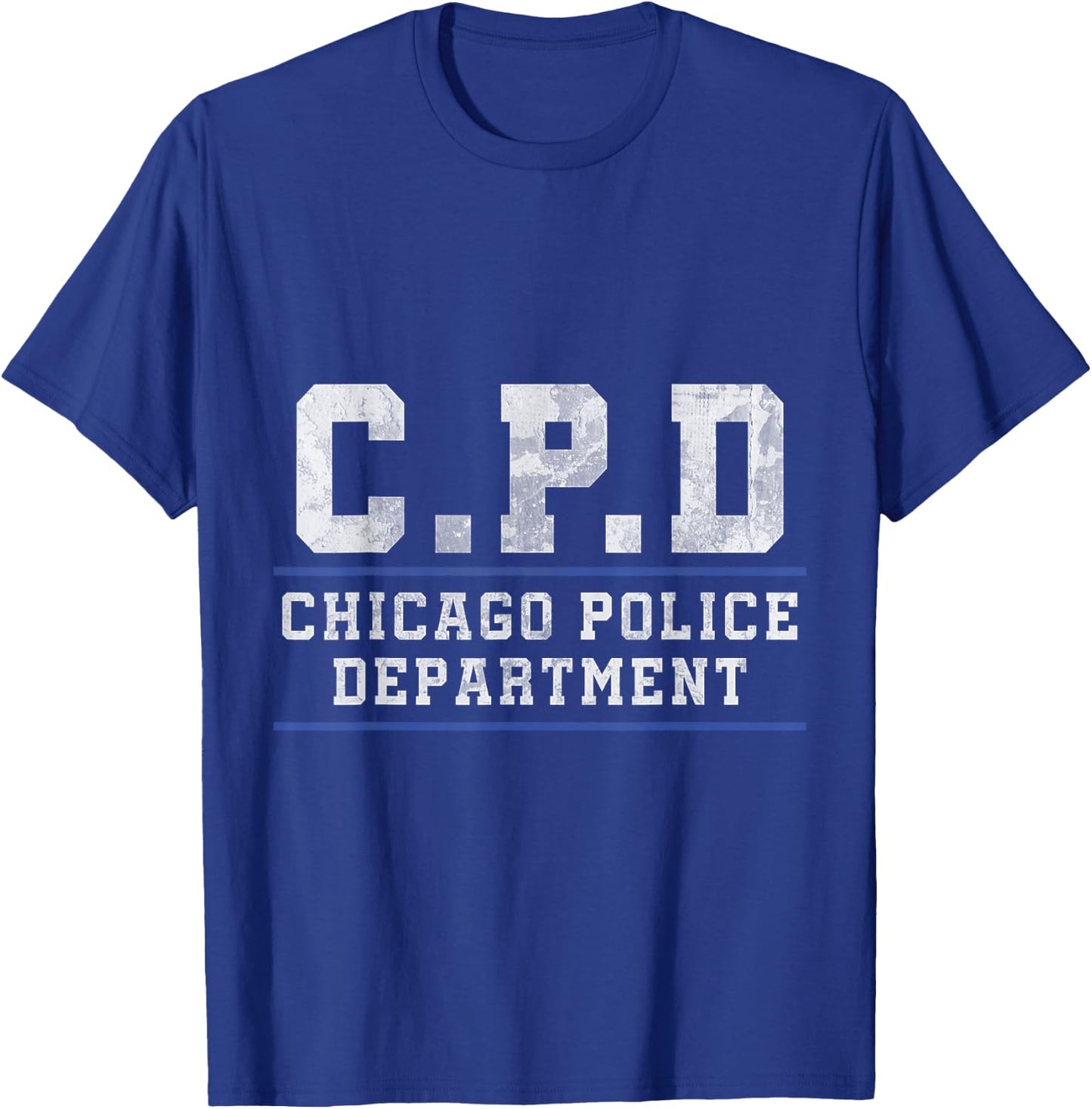 Chicago Police Officer Thin Blue Line T-Shirt - T-Shirt | Royal