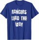Rangers Lead The Way T-Shirt - T-Shirt | Royal