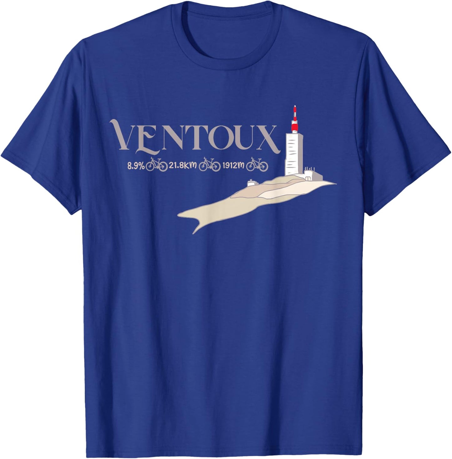 Mont Ventoux Cycling Gifts Women Gifts Bicycle Dad T-Shirt - T-Shirt | Royal