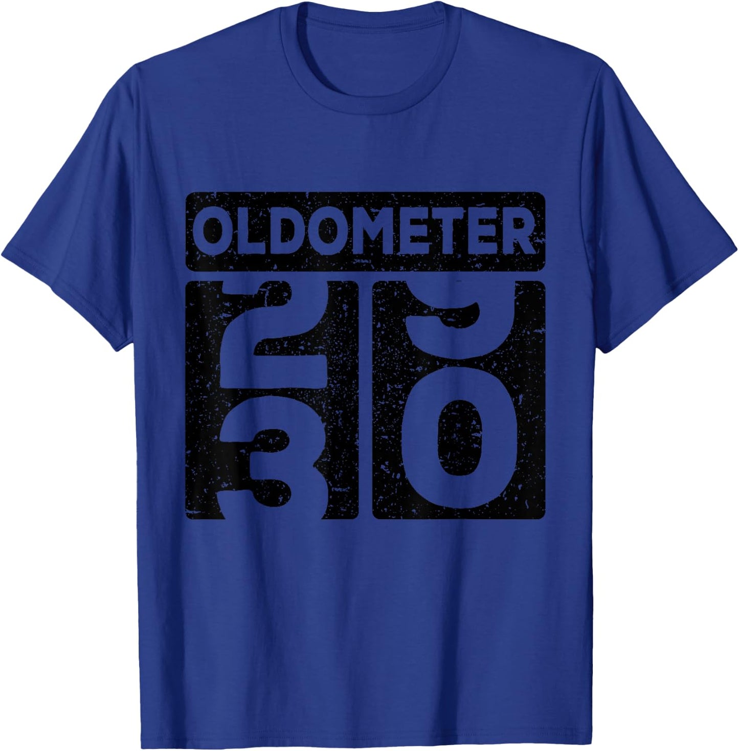 Oldometer Odometer Funny 29-30 Old Birthday T-Shirt - T-Shirt | Royal