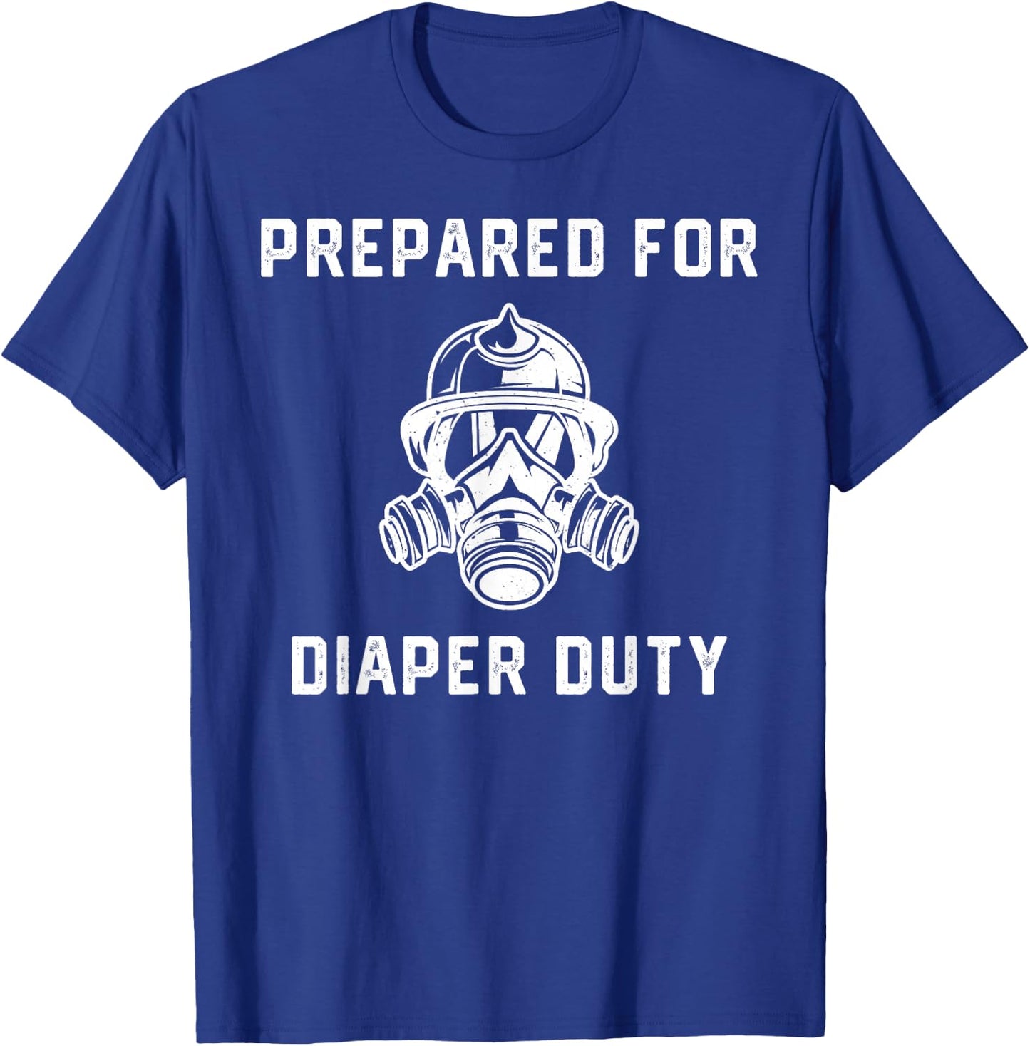 Funny Firefighter New Dad Promoted Daddy Humor Father's Day T-Shirt - T-Shirt | Royal