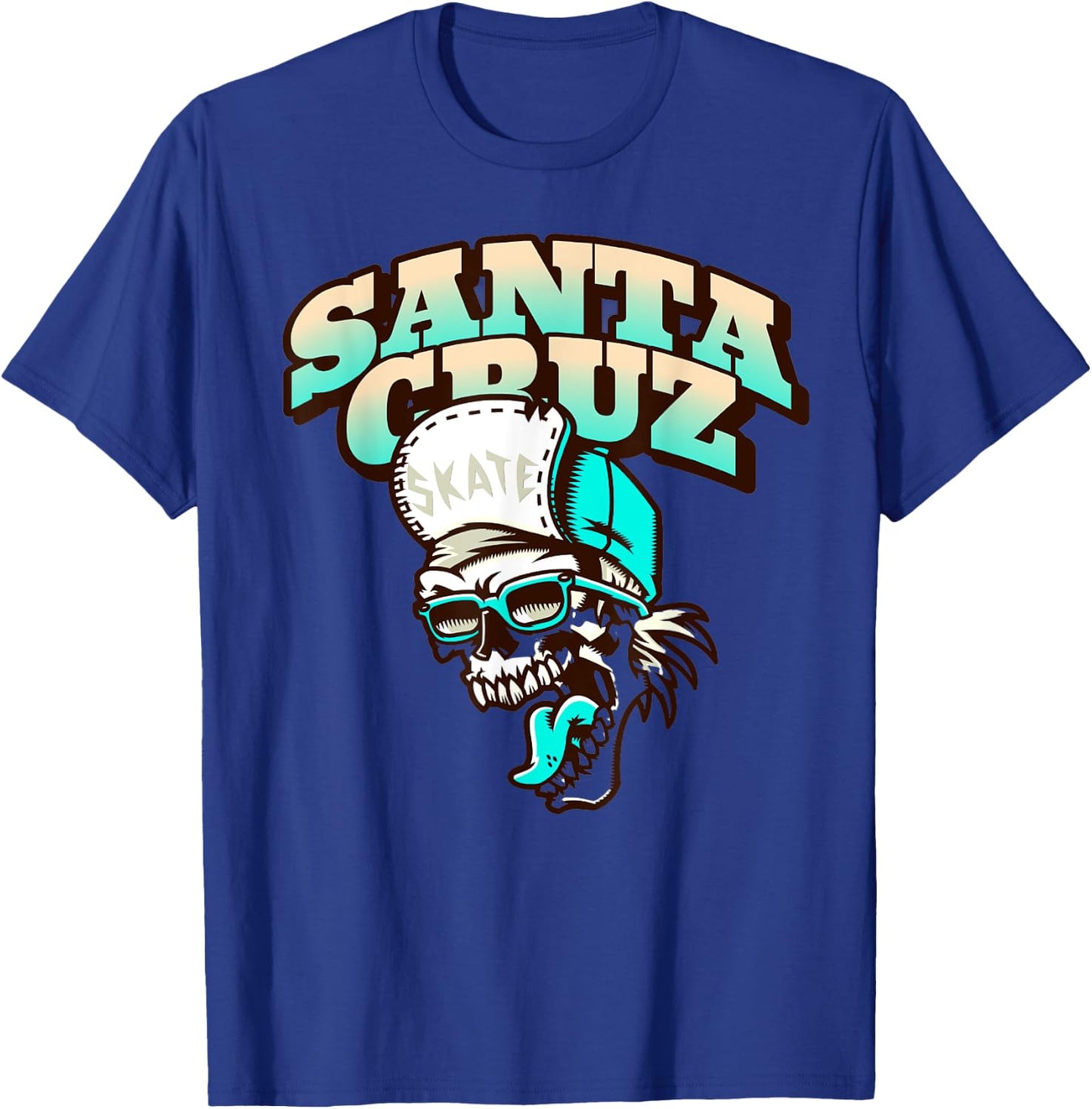 Classic California Skater Santa Cruz T-Shirt - T-Shirt | Royal