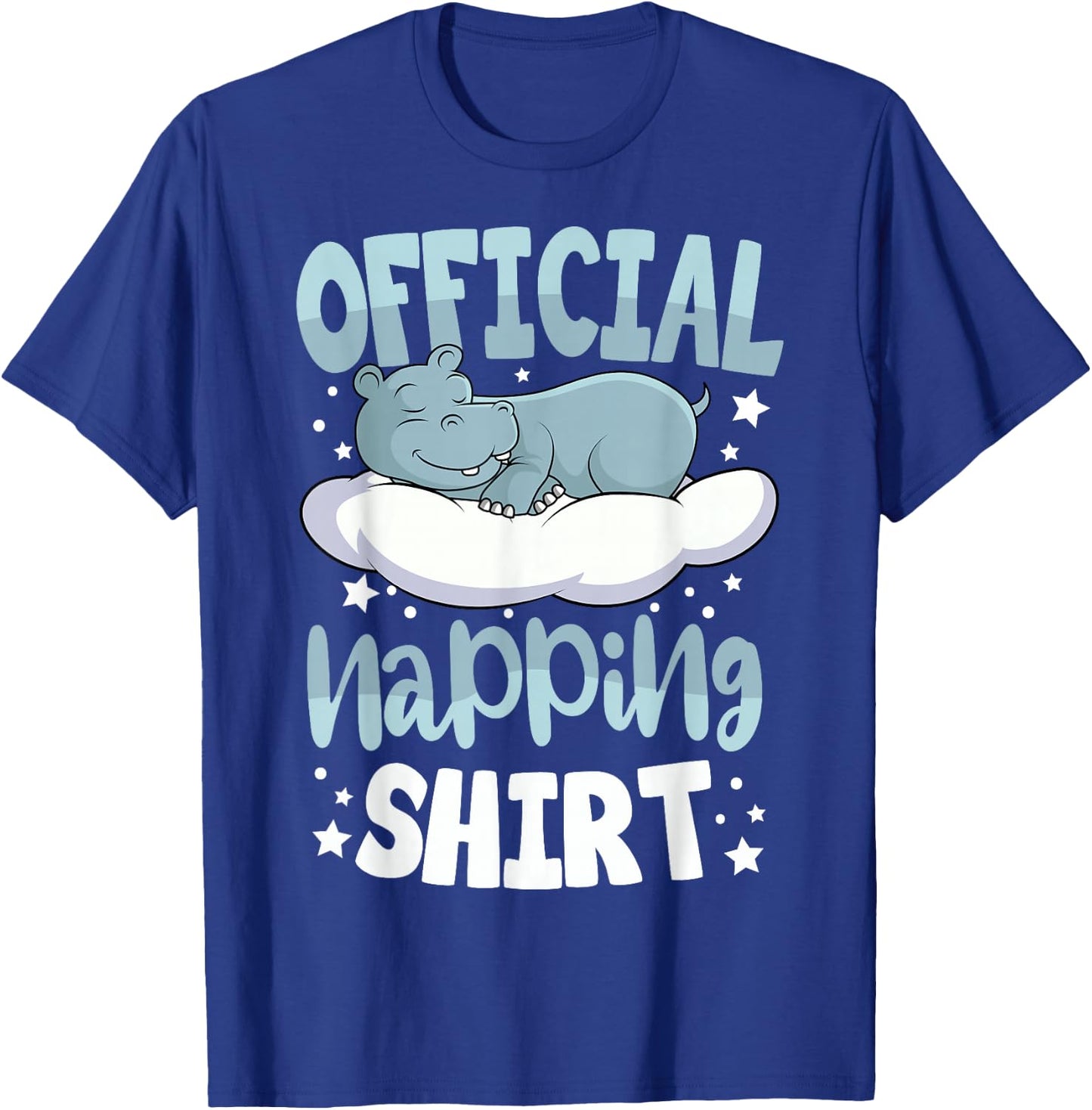 Sleeping Hippo Pyjamas Hippopotamus Lover Official Napping T-Shirt - T-Shirt | Royal