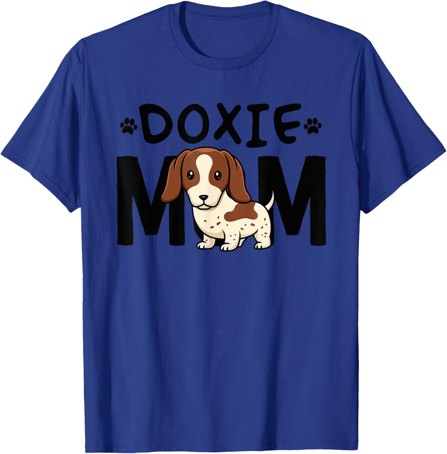 Piebald Dachshund Mom Shirt Doxie Mama Dog Lover T-Shirt - T-Shirt | Royal