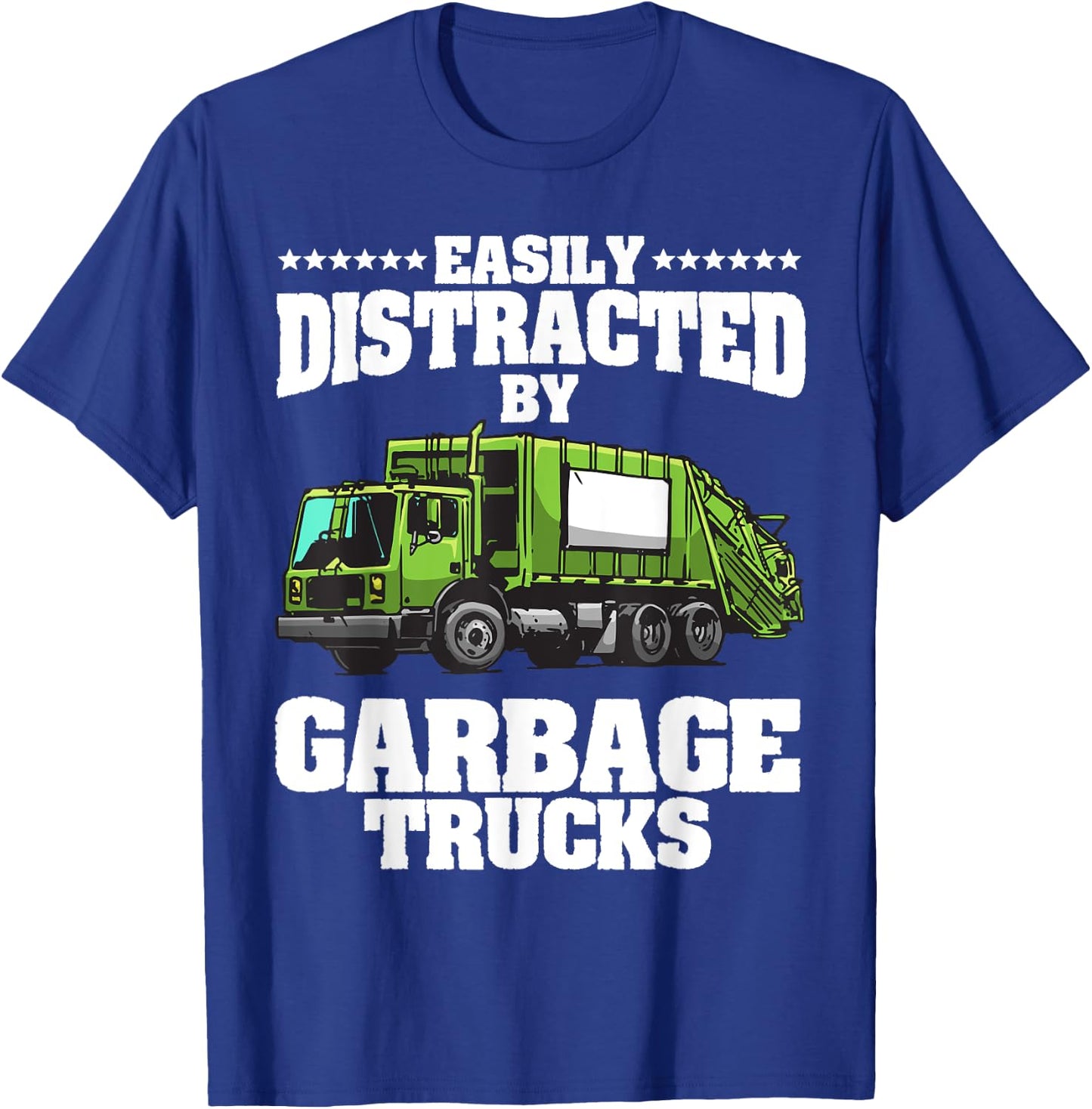 Funny Garbage Trucks Design Kids Men Women Trash Truck Lover T-Shirt - T-Shirt | Royal