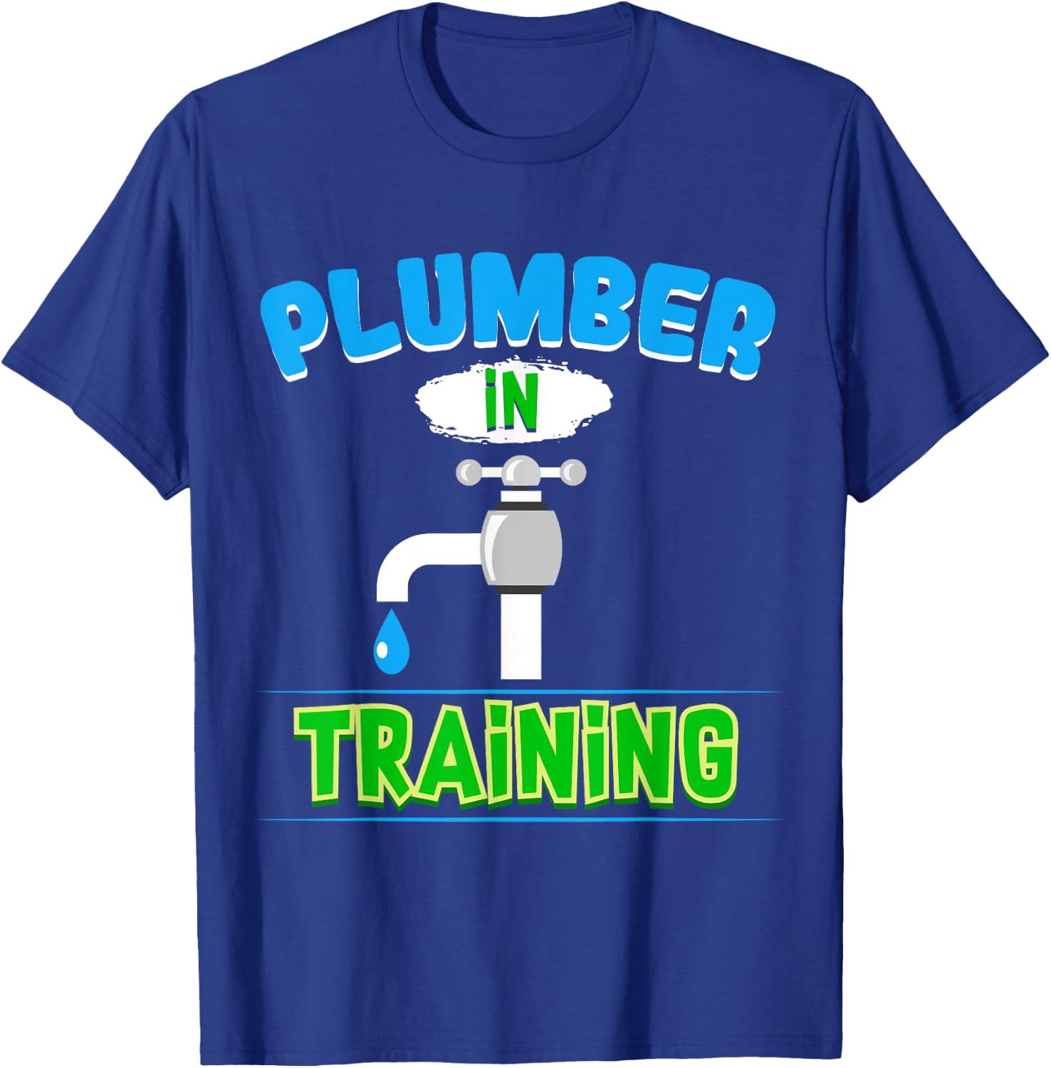 Plumbing Future Plumber in Training Kids Pipefitter T-Shirt - T-Shirt | Royal