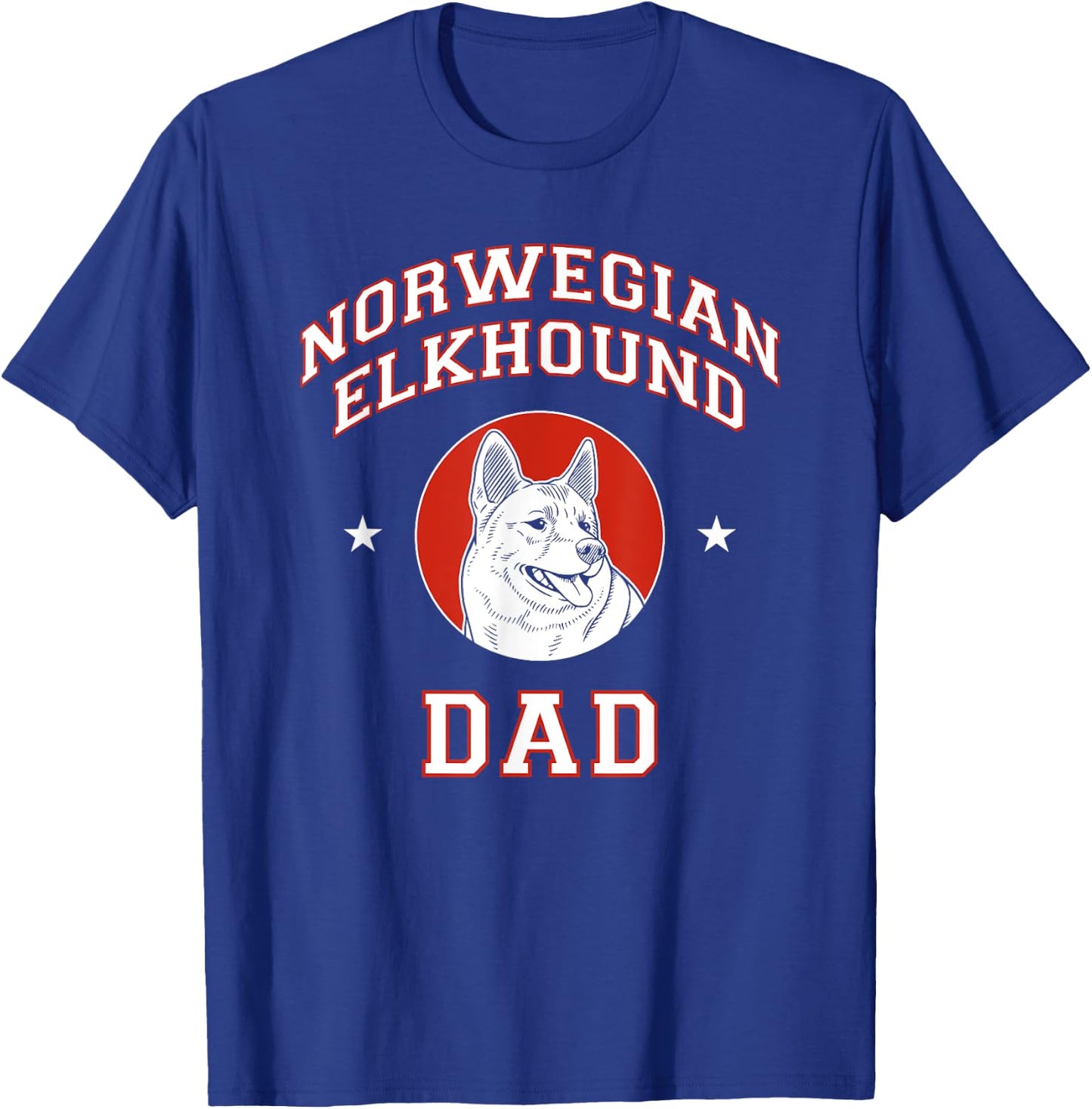 Norwegian Elkhound Dad Dog Father T-Shirt - T-Shirt | Royal