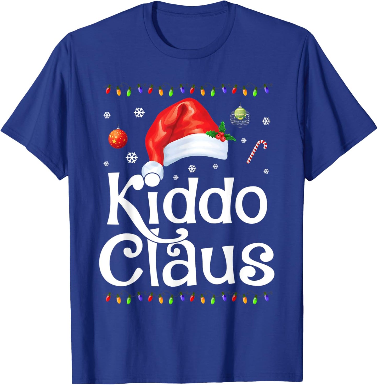 Funny Kiddo Claus Christmas Pajamas Santa Gift T-Shirt - T-Shirt | Royal