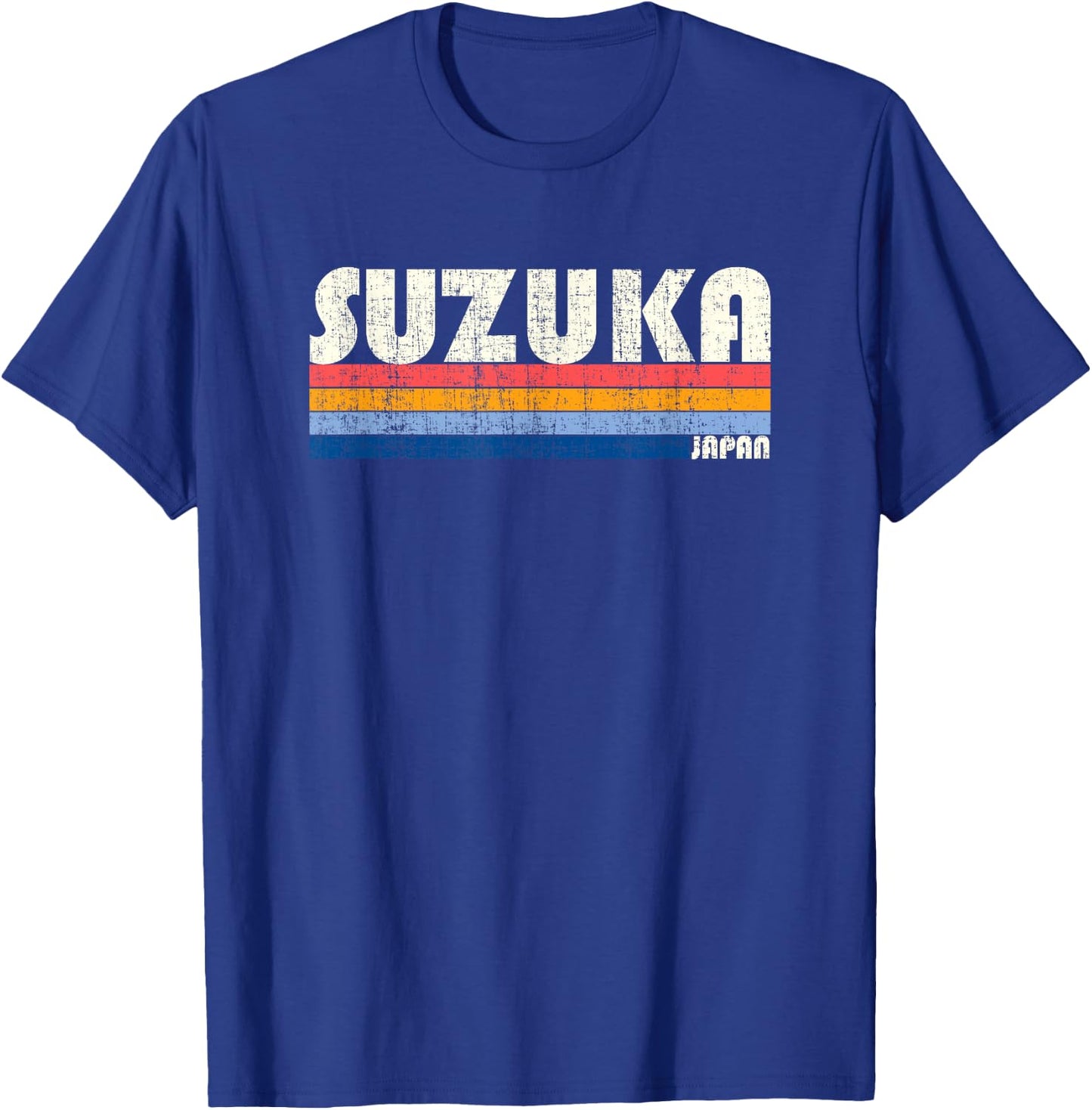 Retro Vintage 70s 80s Style Suzuka, Japan T-Shirt - T-Shirt | Royal