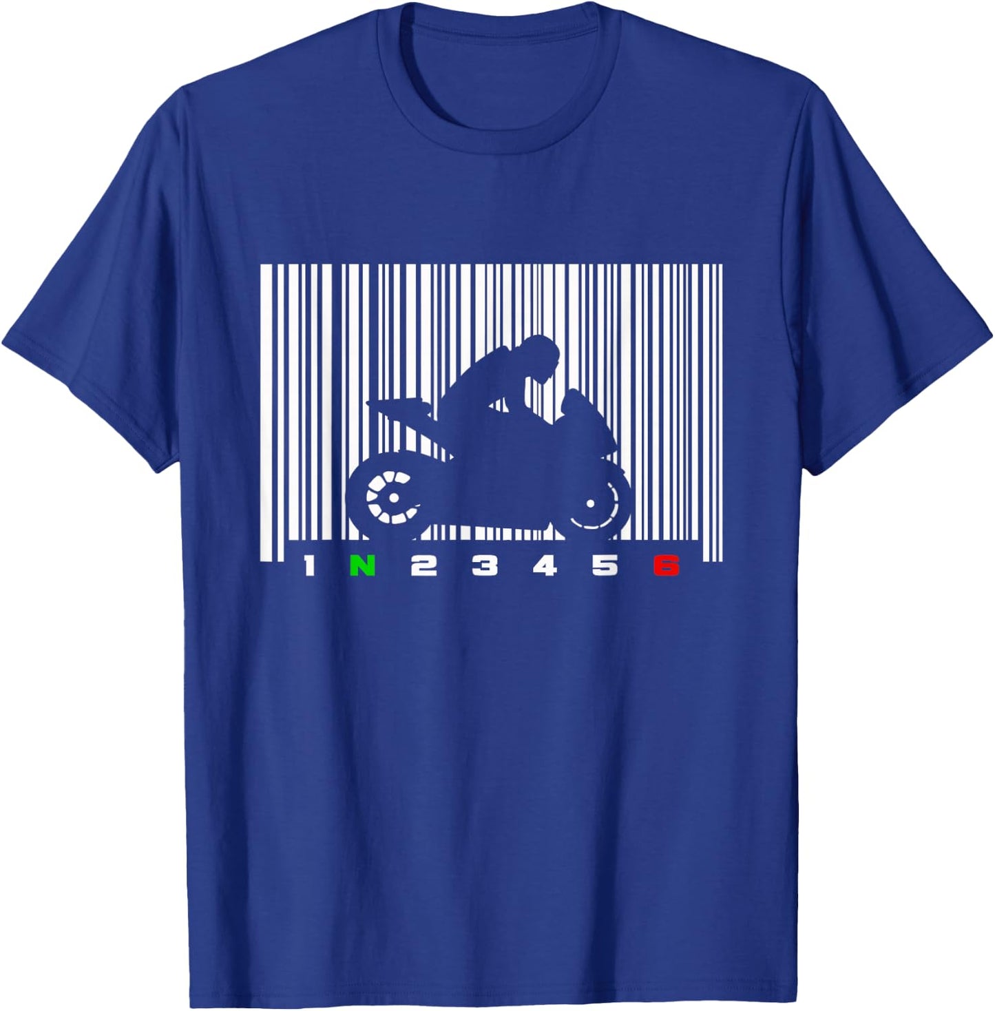 Barcode Motorcycle T-Shirt - T-Shirt | Royal