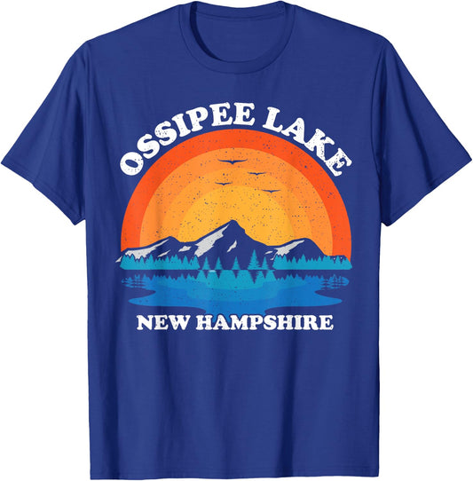 Vintage Family Vacation Retro New Hampshire Ossipee Lake T-Shirt - T-Shirt | Royal
