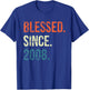Blessed Since 2008 13th Birthday Gifts Vintage T-Shirt - T-Shirt | Royal