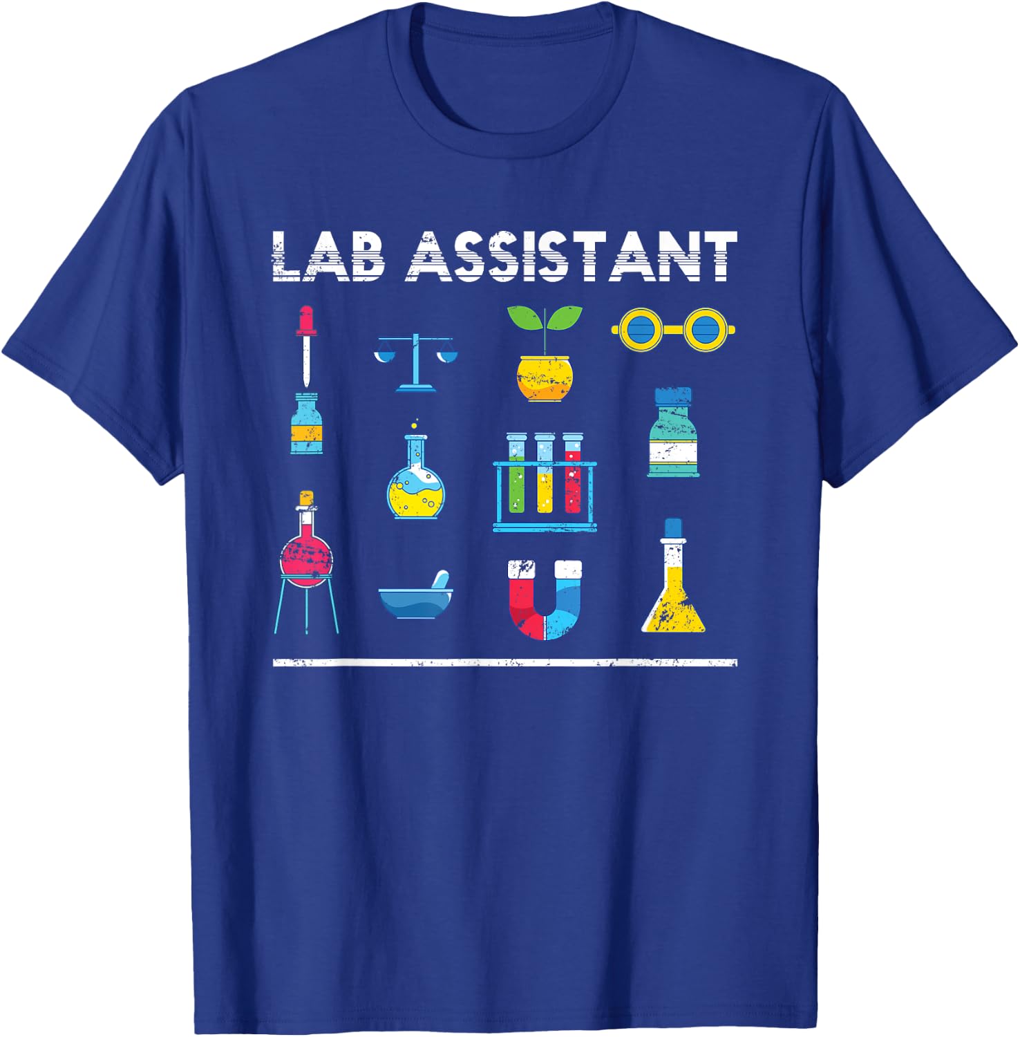 Lab Technician Scientist Geek Medical Laboratory Assistant T-Shirt - T-Shirt | Royal