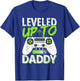 Leveled Up To Daddy | Future Dad Soon To Be Daddy Loading T-Shirt - T-Shirt | Royal