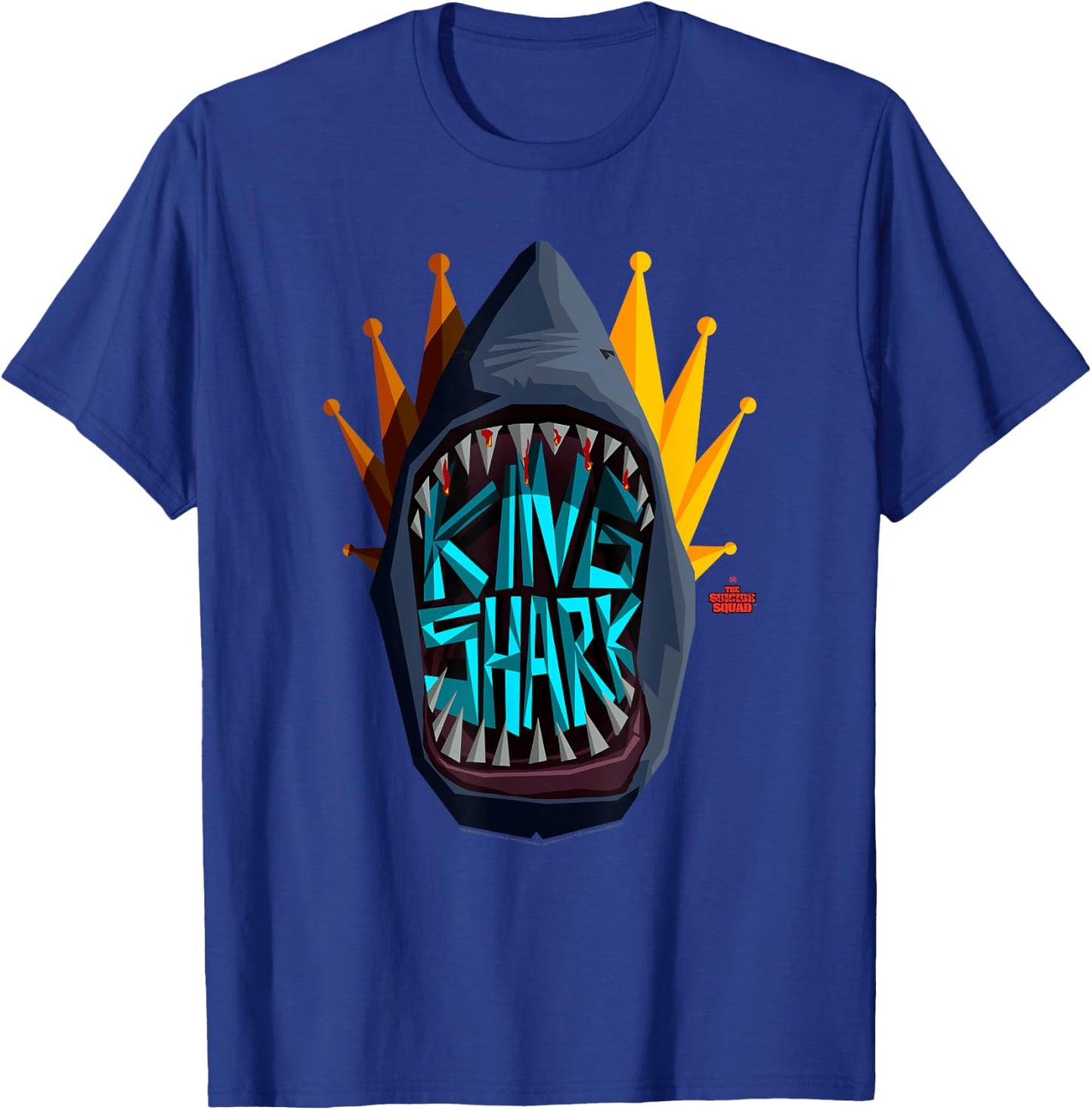 The Suicide Squad Big King Shark Logo T-Shirt - T-Shirt | Royal