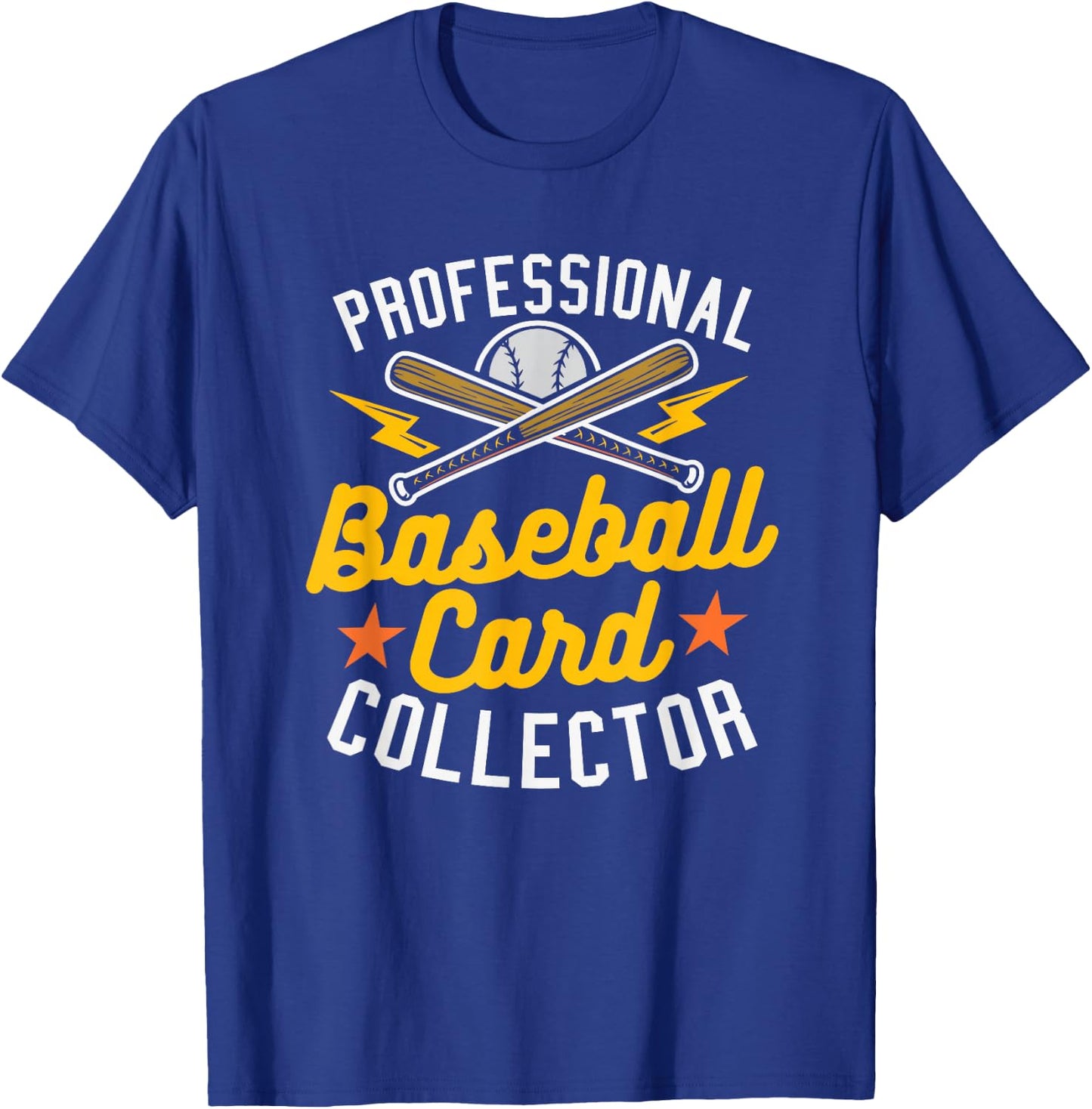 Professional Baseball Card Collector Baseball Memorabilia T-Shirt - T-Shirt | Royal