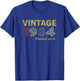 Vintage 1984 Cool 42 Year Old Bday 42nd Birthday Men Women T-Shirt - T-Shirt | Royal