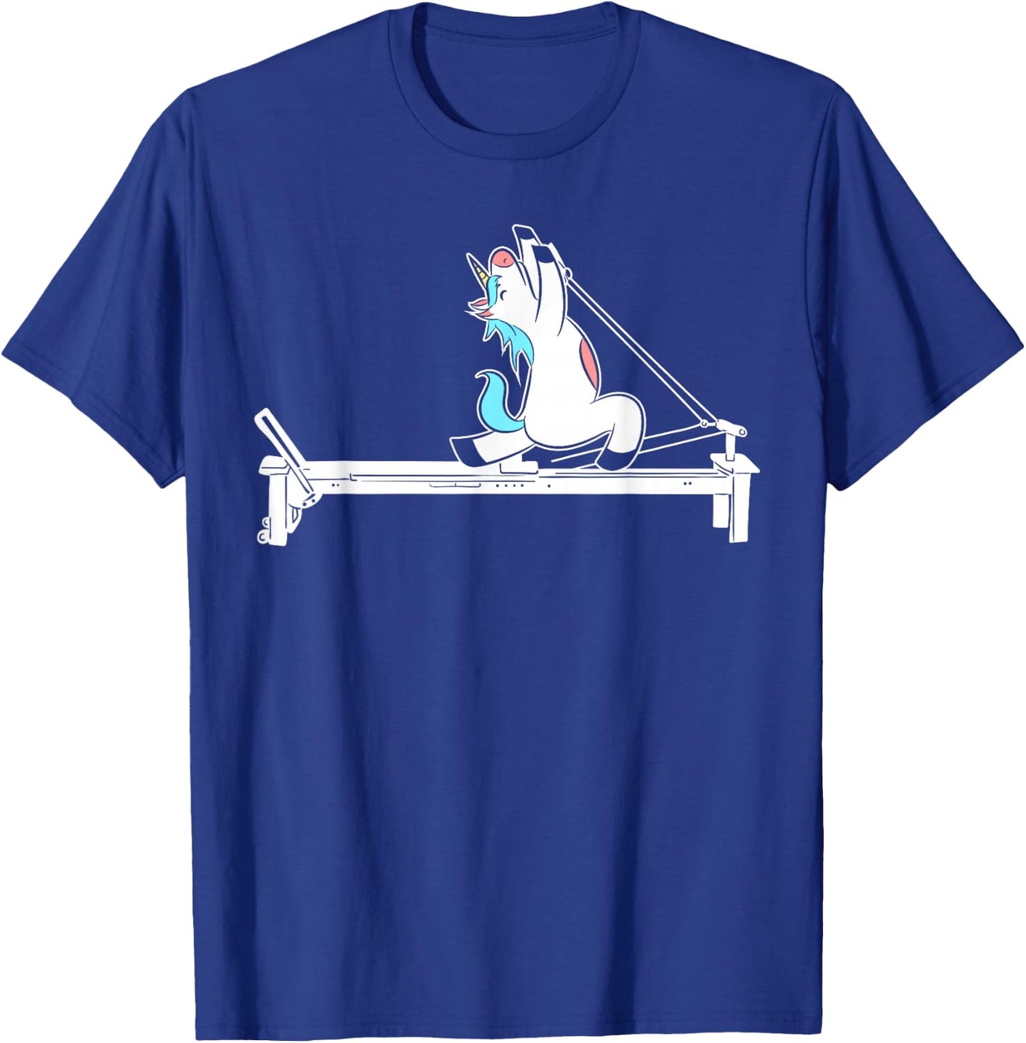 Pilates Unicorn Fitness Exercise Training Meditation T-Shirt - T-Shirt | Royal