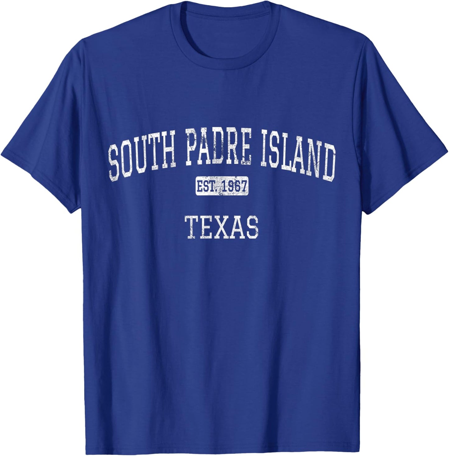 South Padre Island Texas TX Vintage T-Shirt - T-Shirt | Royal