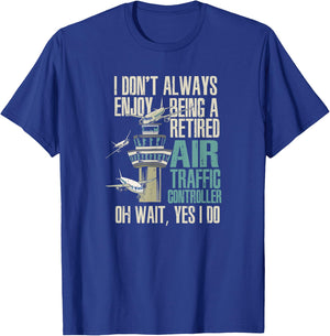 Retired Air Traffic Controller T-Shirt - T-Shirt | Royal