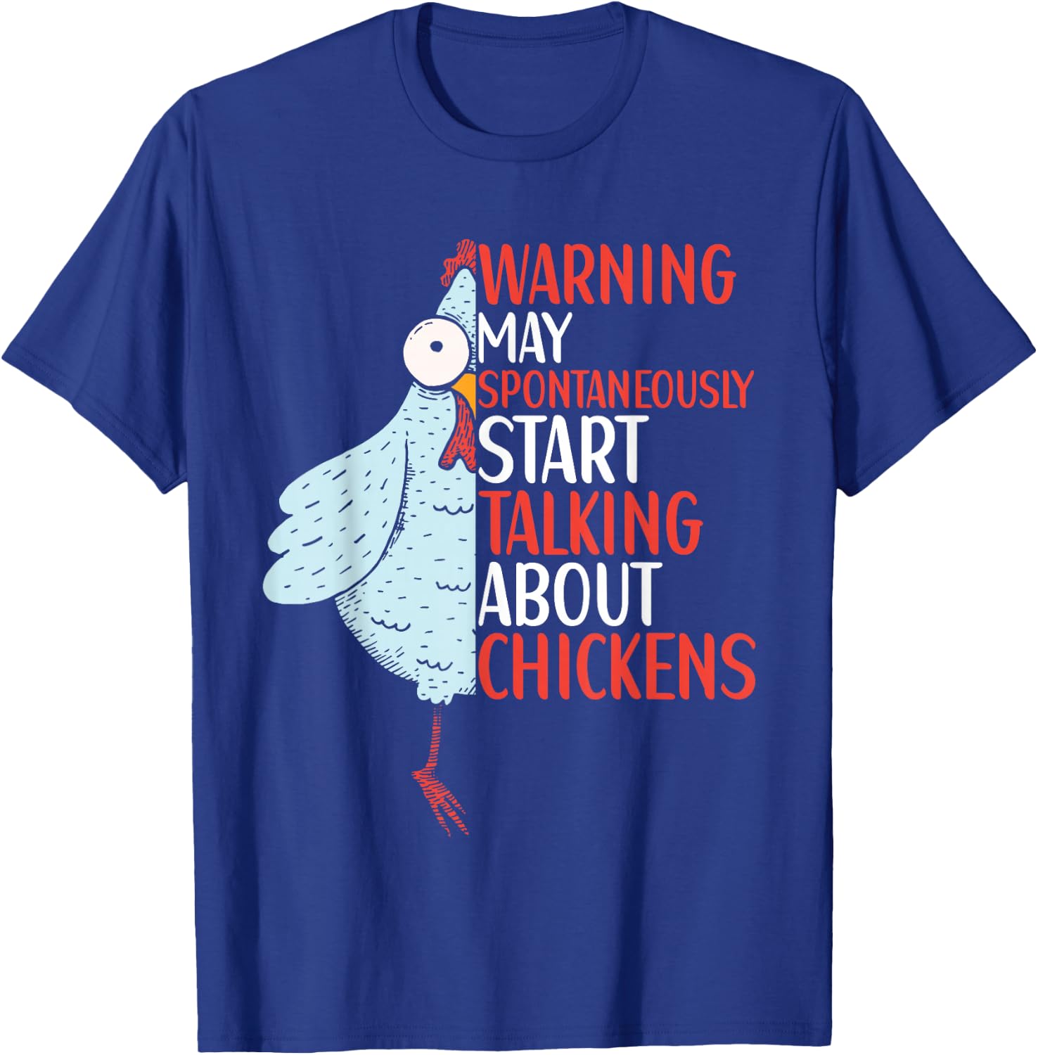 Chicken Funny Quote Chicken Outfit for Kids Women T-Shirt - T-Shirt | Royal