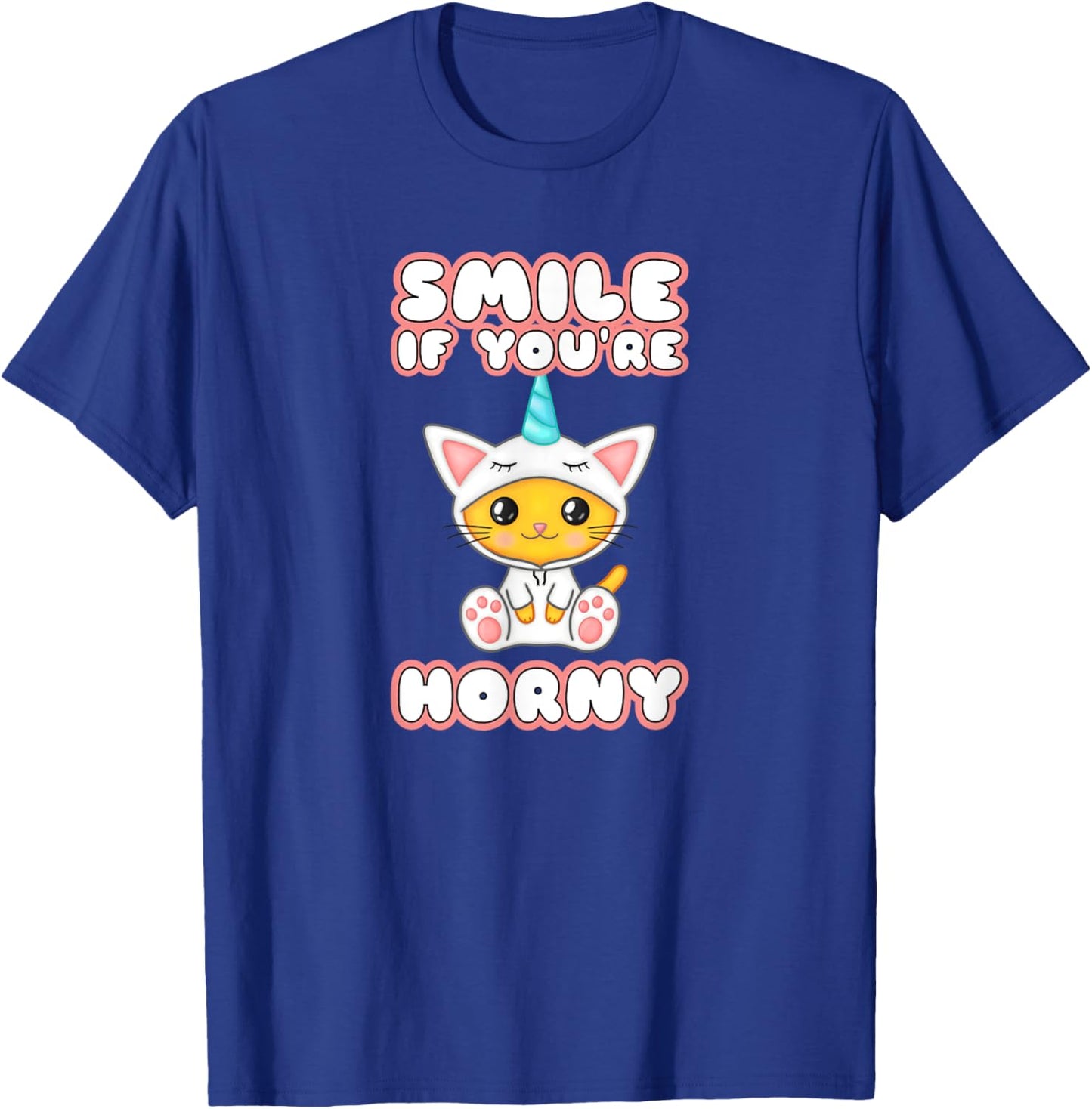 Smile if Horny Little Space DDLG Clothes BSDM Submissive Sex T-Shirt - T-Shirt | Royal