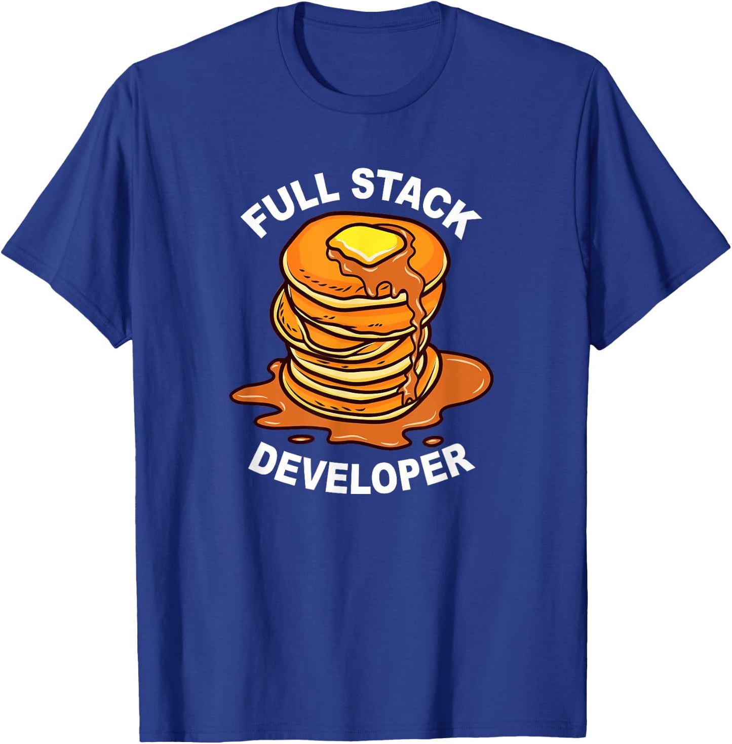 Full Stack Developer - Funny Nerdy Programmer Coding Geek T-Shirt - T-Shirt | Royal