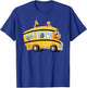 lion,Dog and Monkey in a School Bus Funny Men Women Kids T-Shirt - T-Shirt | Royal
