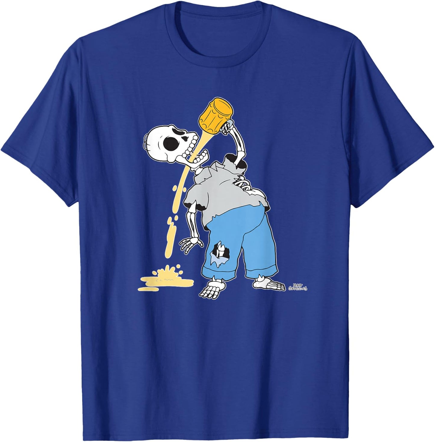 The Simpsons Homer Skeleton Beer Treehouse of Horror T-Shirt - T-Shirt | Royal