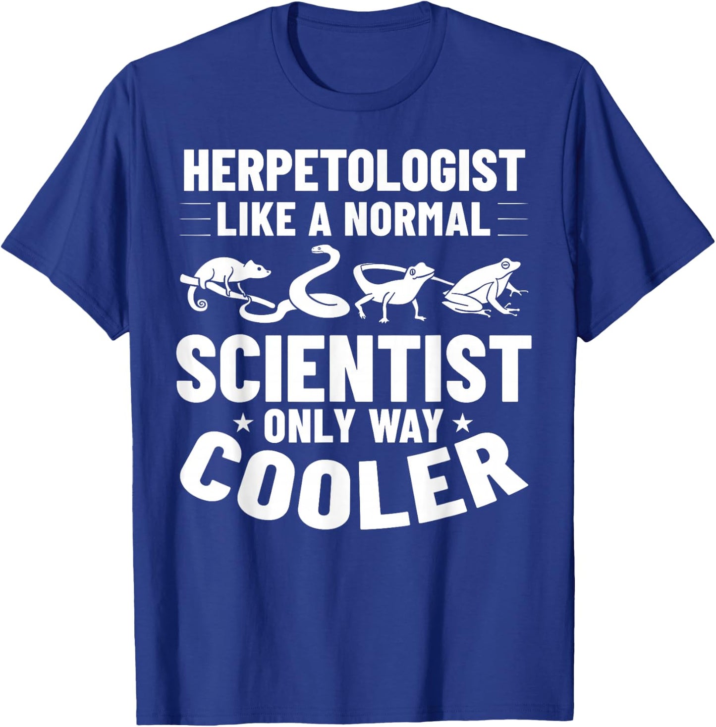 Herpetology Herping Amphibians Reptile Herpetologist T-Shirt - T-Shirt | Royal