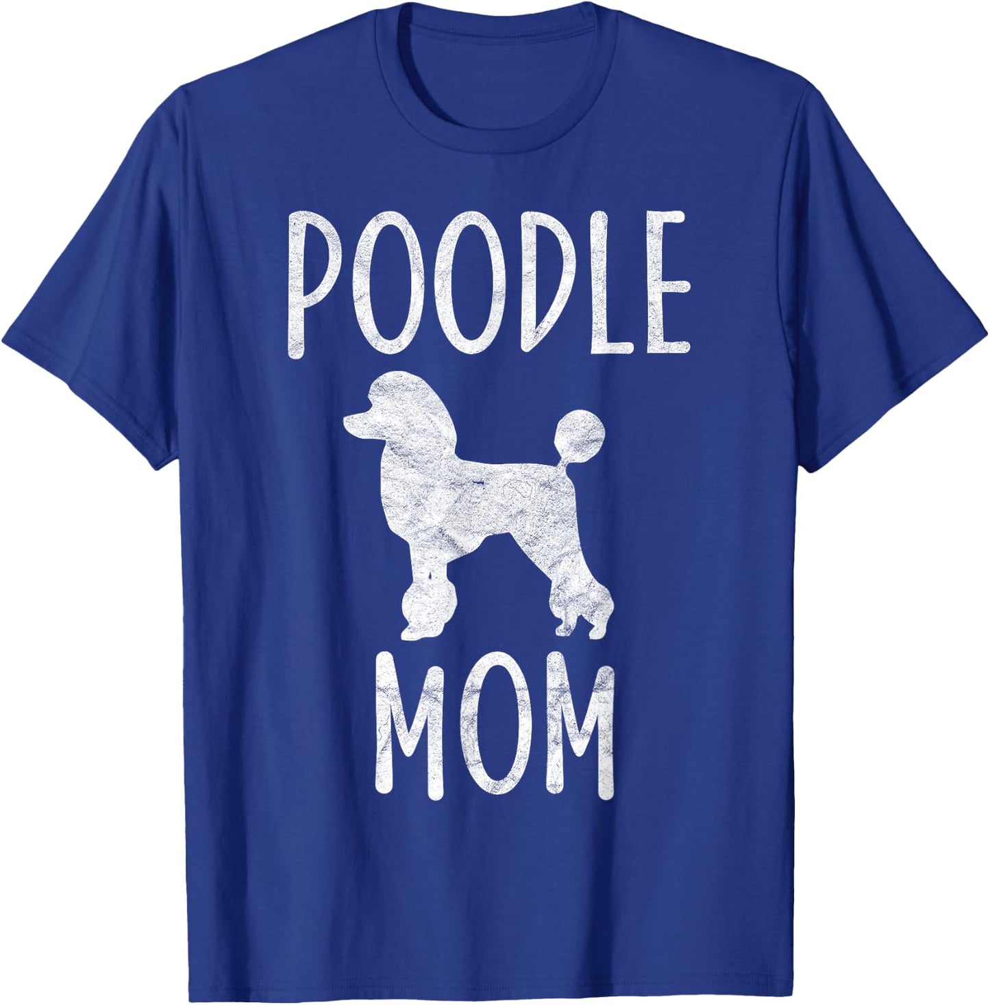 Vintage Poodle Mom Gift Dog Owner Poodle Mother Women Girls Kids T-Shirt - T-Shirt | Royal