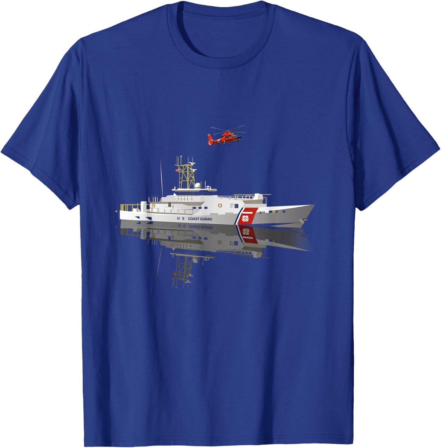 U.S Coastguard Coast Guard Veteran Flag USCG Veterans Day T-Shirt - T-Shirt | Royal
