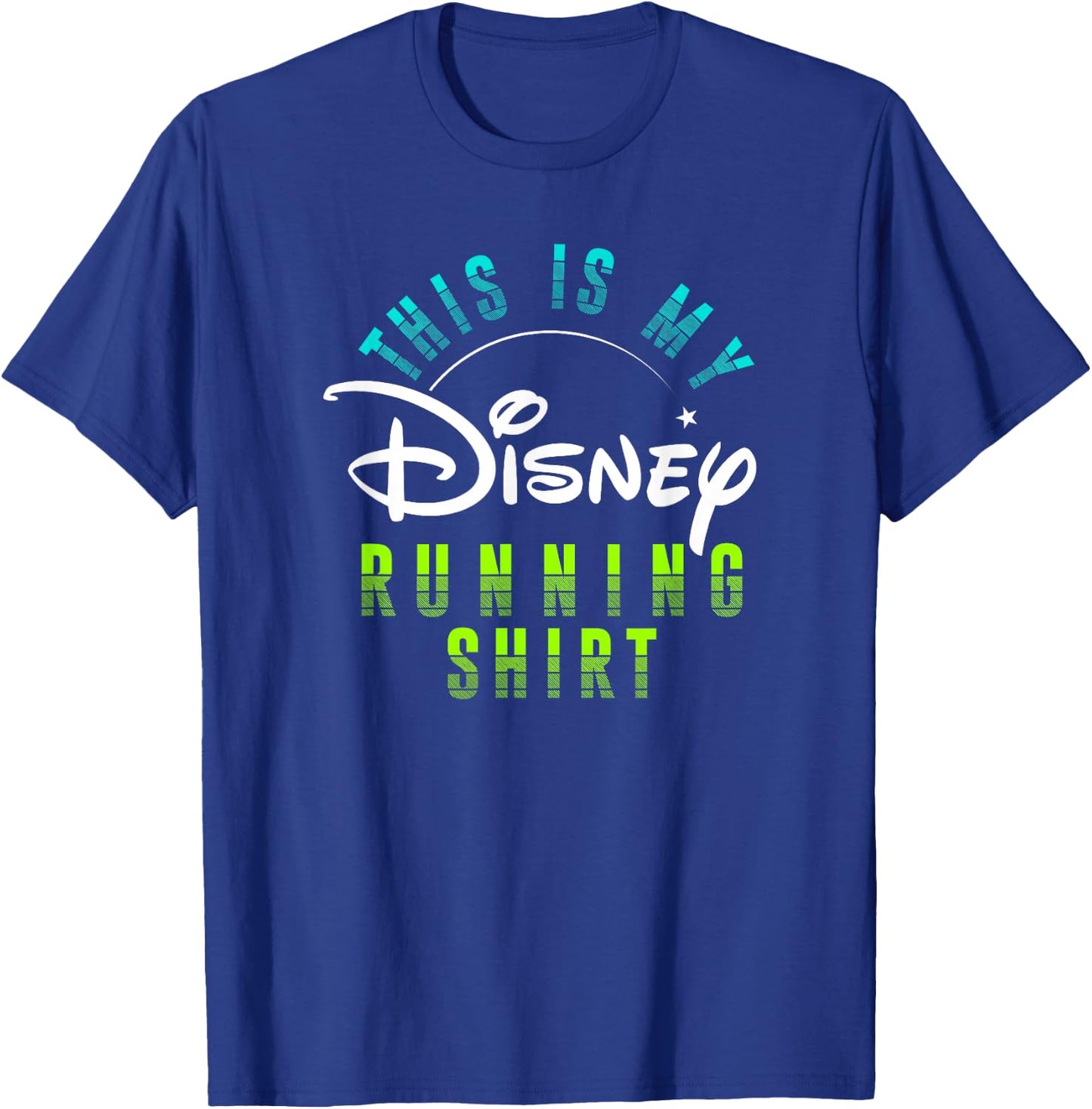 Disney Athletic Running Logo T-Shirt - T-Shirt | Royal