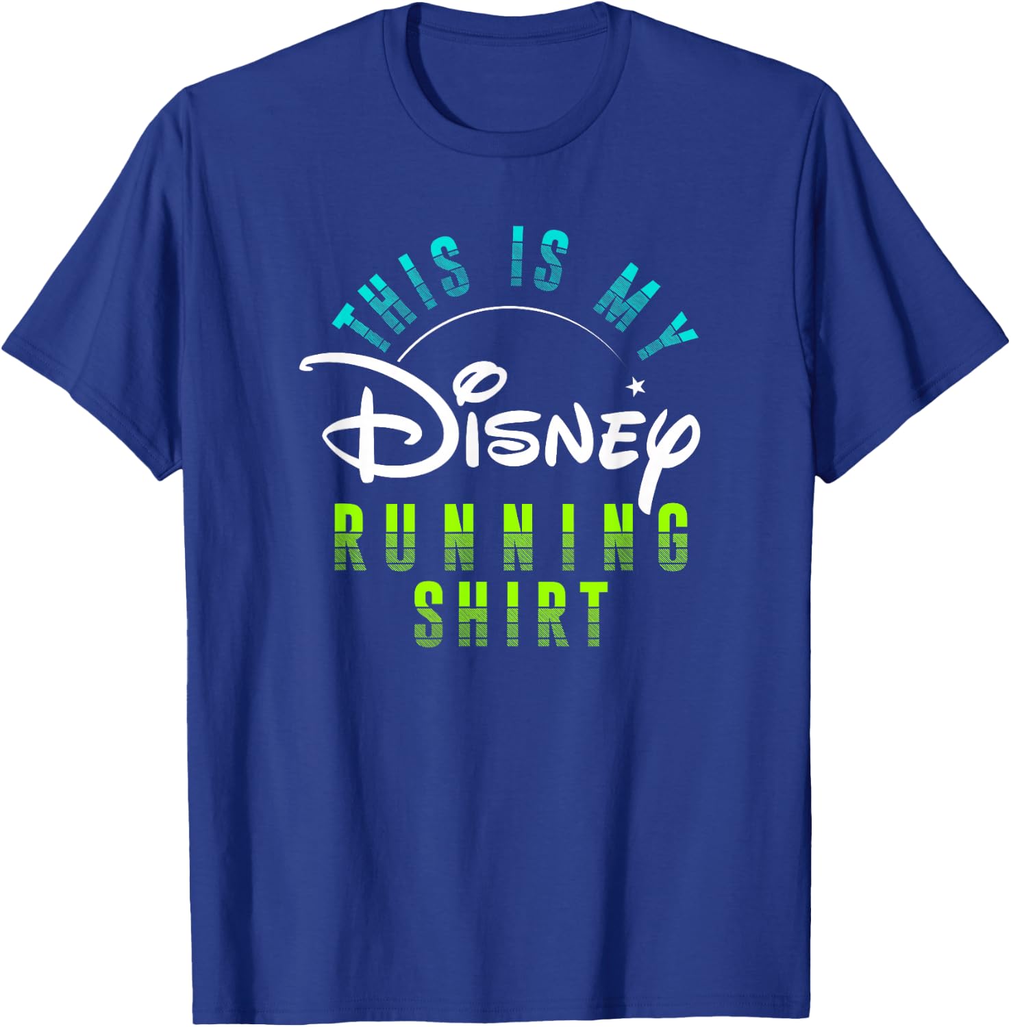 Disney Athletic Running Logo T-Shirt - T-Shirt | Royal