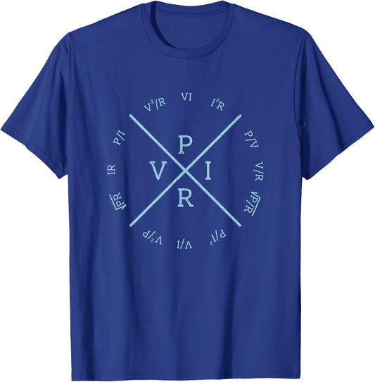Ohms Law Power Wheel - Electrical Electronics Engineer T-Shirt - T-Shirt | Royal