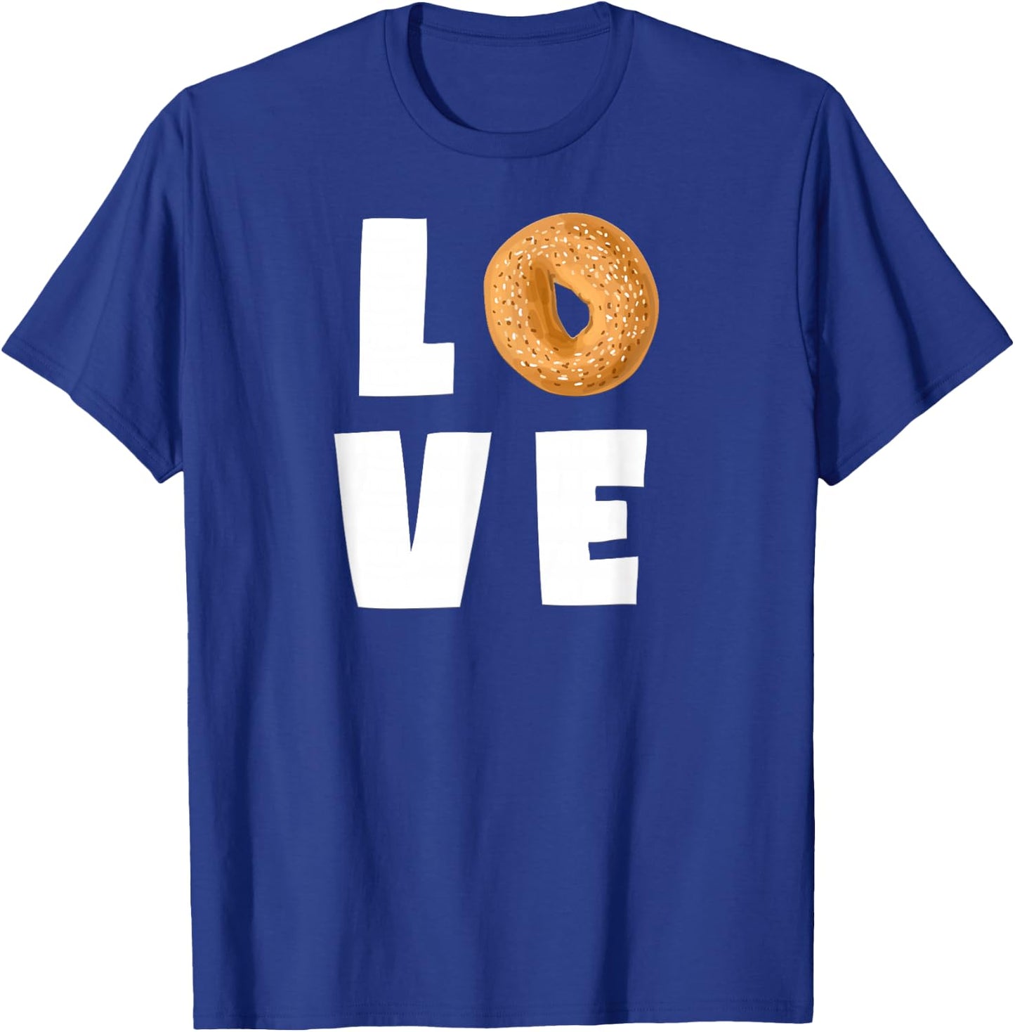 I Love Bagels Funny Bagel Lover Baking Themed Gift T-Shirt - T-Shirt | Royal