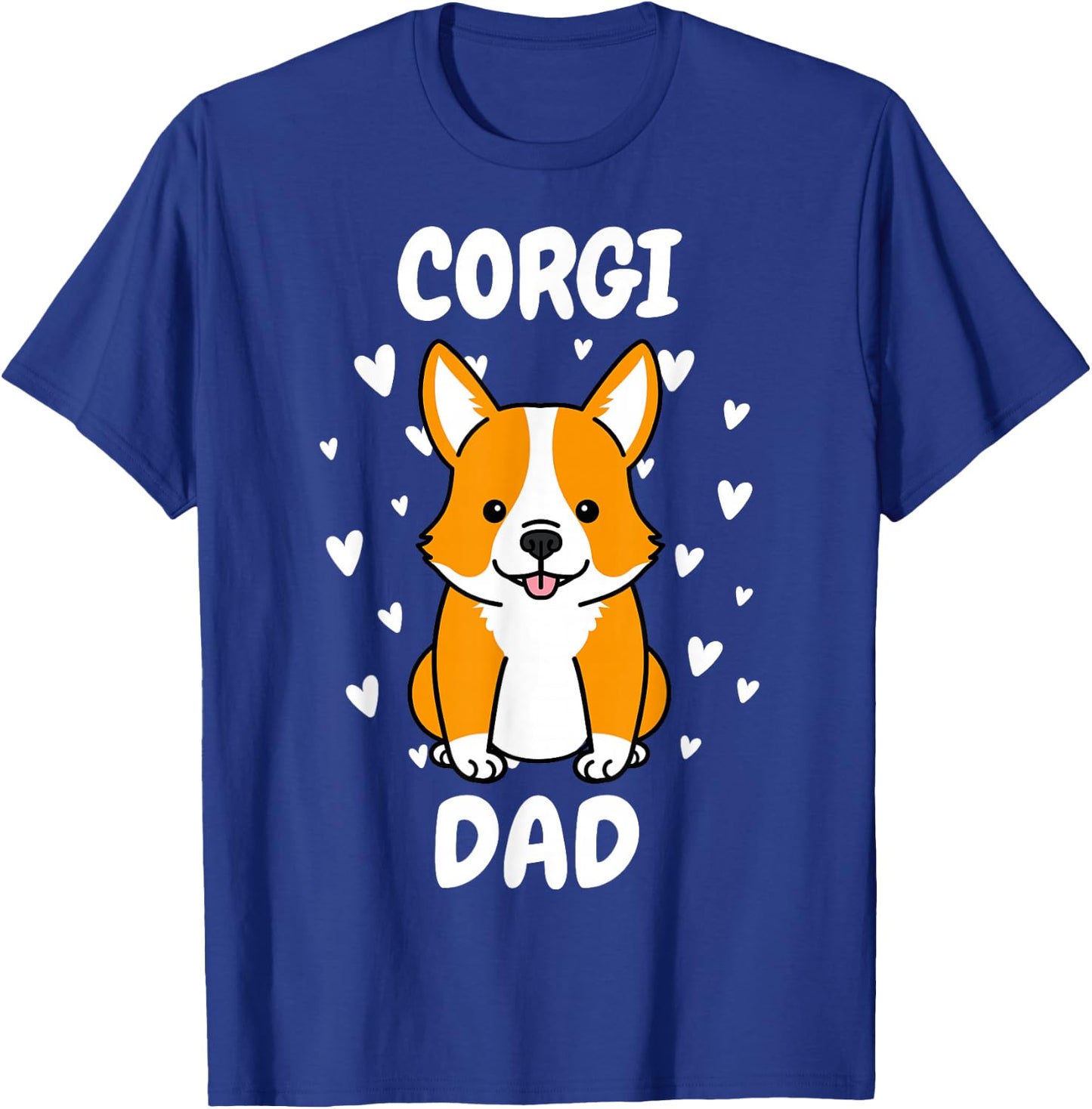 Corgi Dad Papa Daddy Pa Father for Father’s Day Pembroke T-Shirt - T-Shirt | Royal