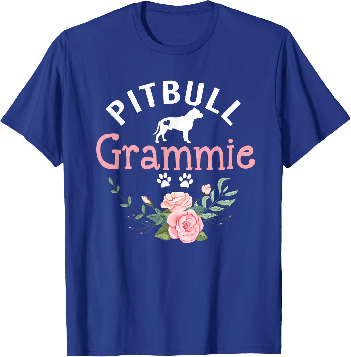 Pitbull Grammie Dog Gifts Grandma Pit Bull Dog Lovers Owners T-Shirt - T-Shirt | Royal