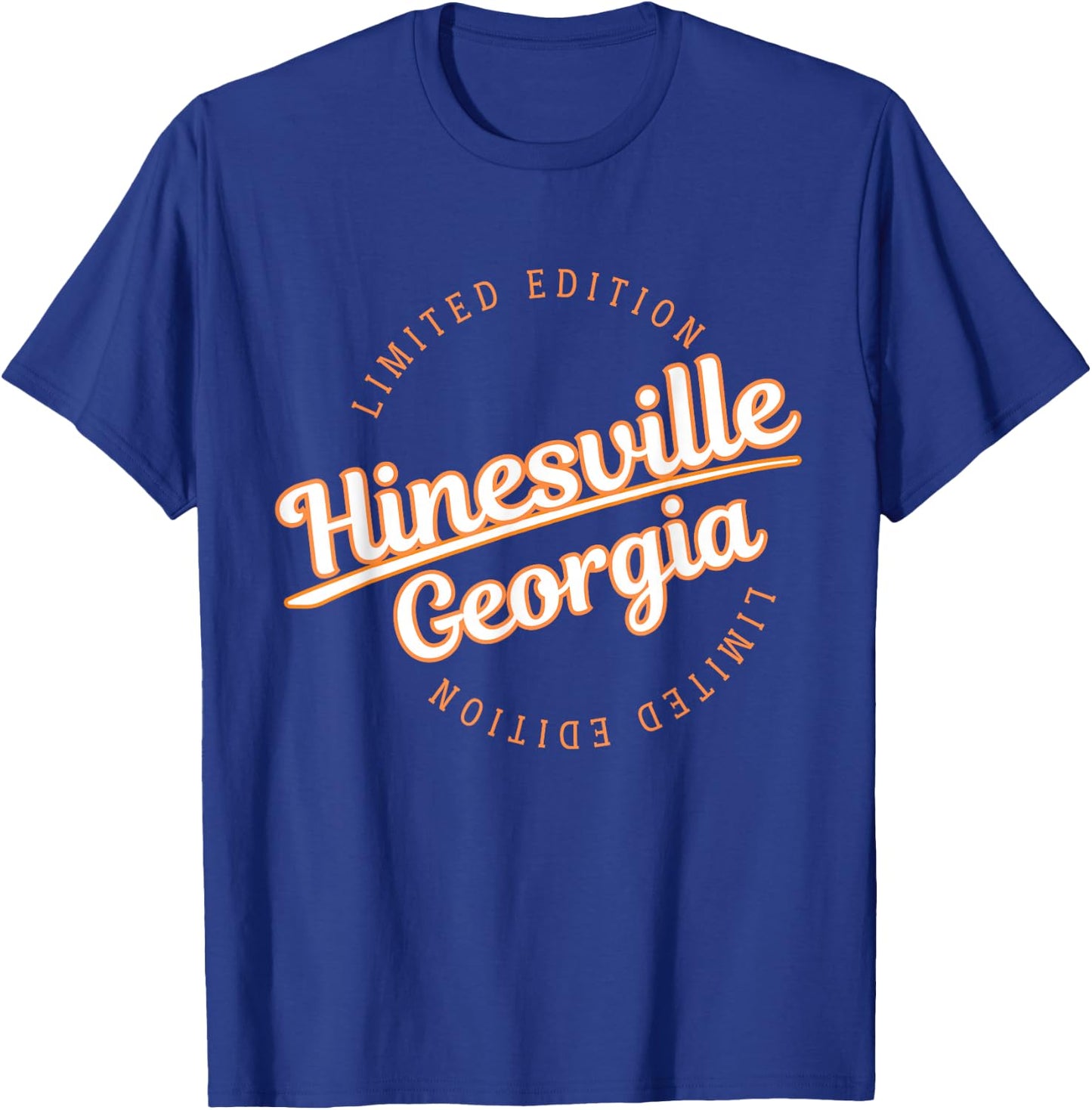 Retro Athletic Hinesville GA Apparel T-Shirt - T-Shirt | Royal