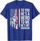 He's My Grandson Grandpa Of A Firefighter Grandpa T-Shirt - T-Shirt | Royal