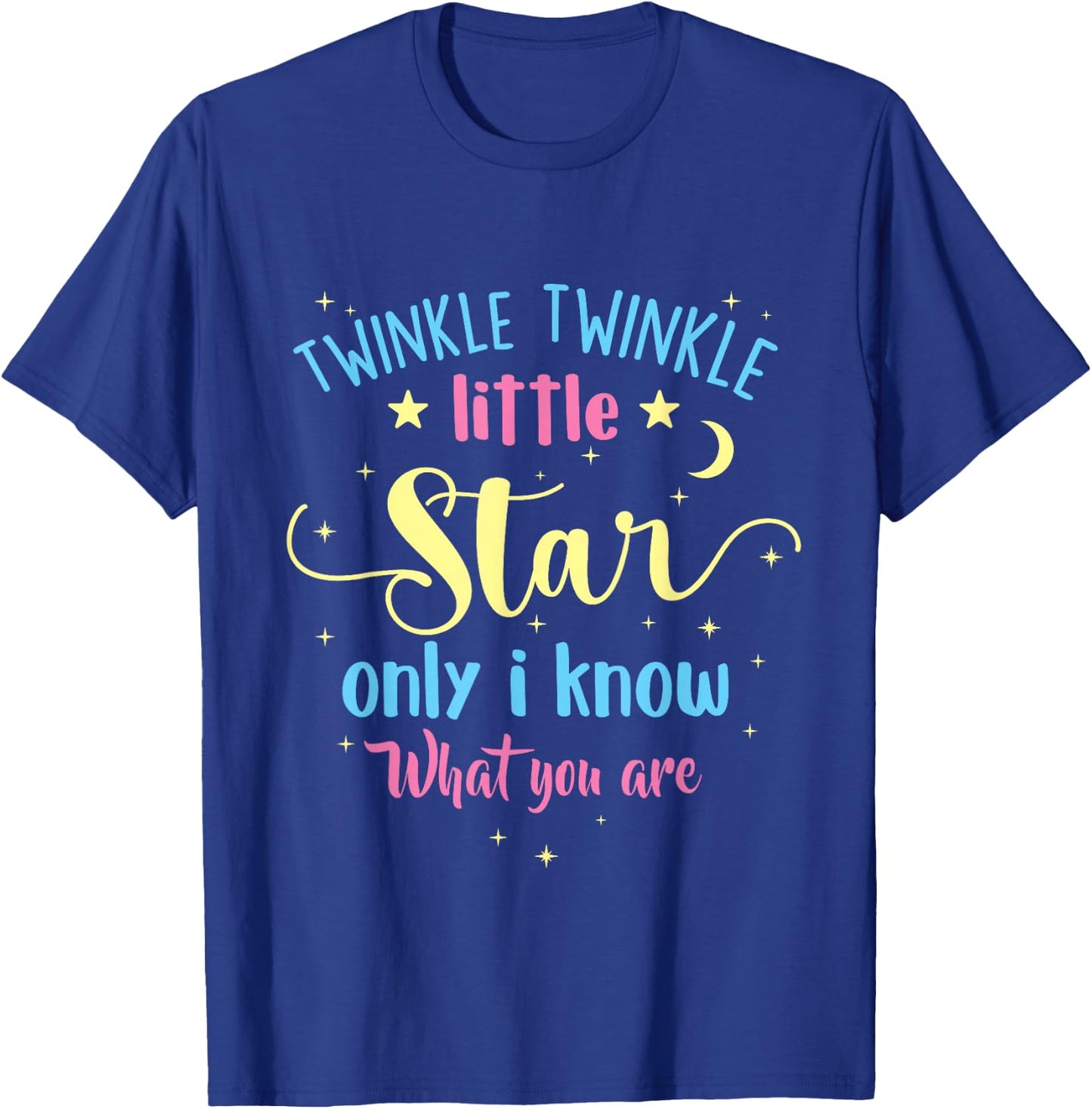 Twinkle Twinkle Little Star Gender Reveal Party Baby Shower T-Shirt - T-Shirt | Royal