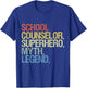 School counselor superhero myth legend T-Shirt - T-Shirt | Royal