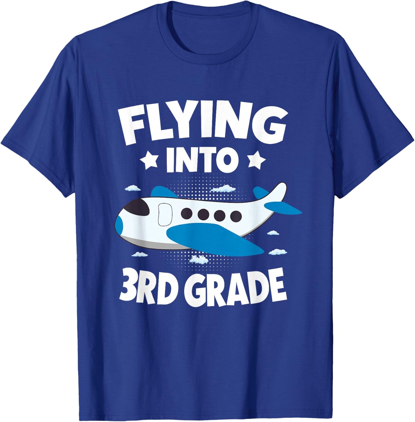 Flying Into 3rd Grade Boys Back To School Future Pilot T-Shirt - T-Shirt | Royal