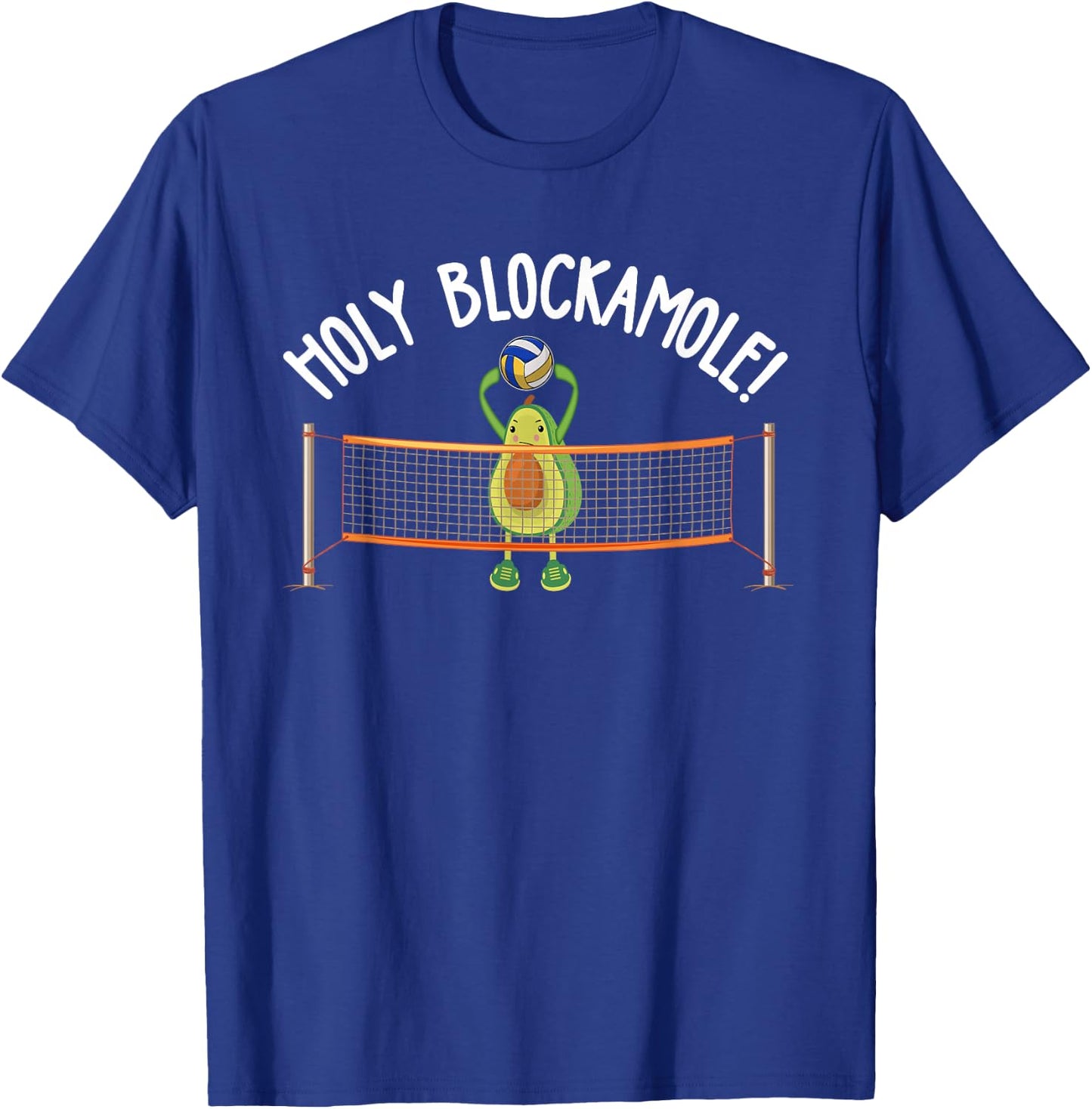 Holy Blockamole Holy Guacamole Avocado Volleyball T-Shirt - T-Shirt | Royal