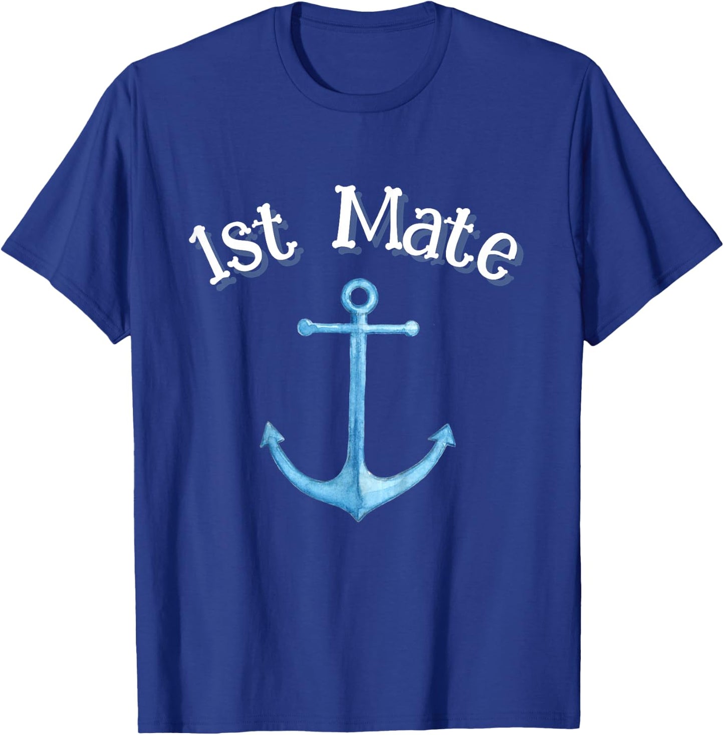 Boating Outfit for Kids Cute Boys Girls First Mate Captain T-Shirt - T-Shirt | Royal