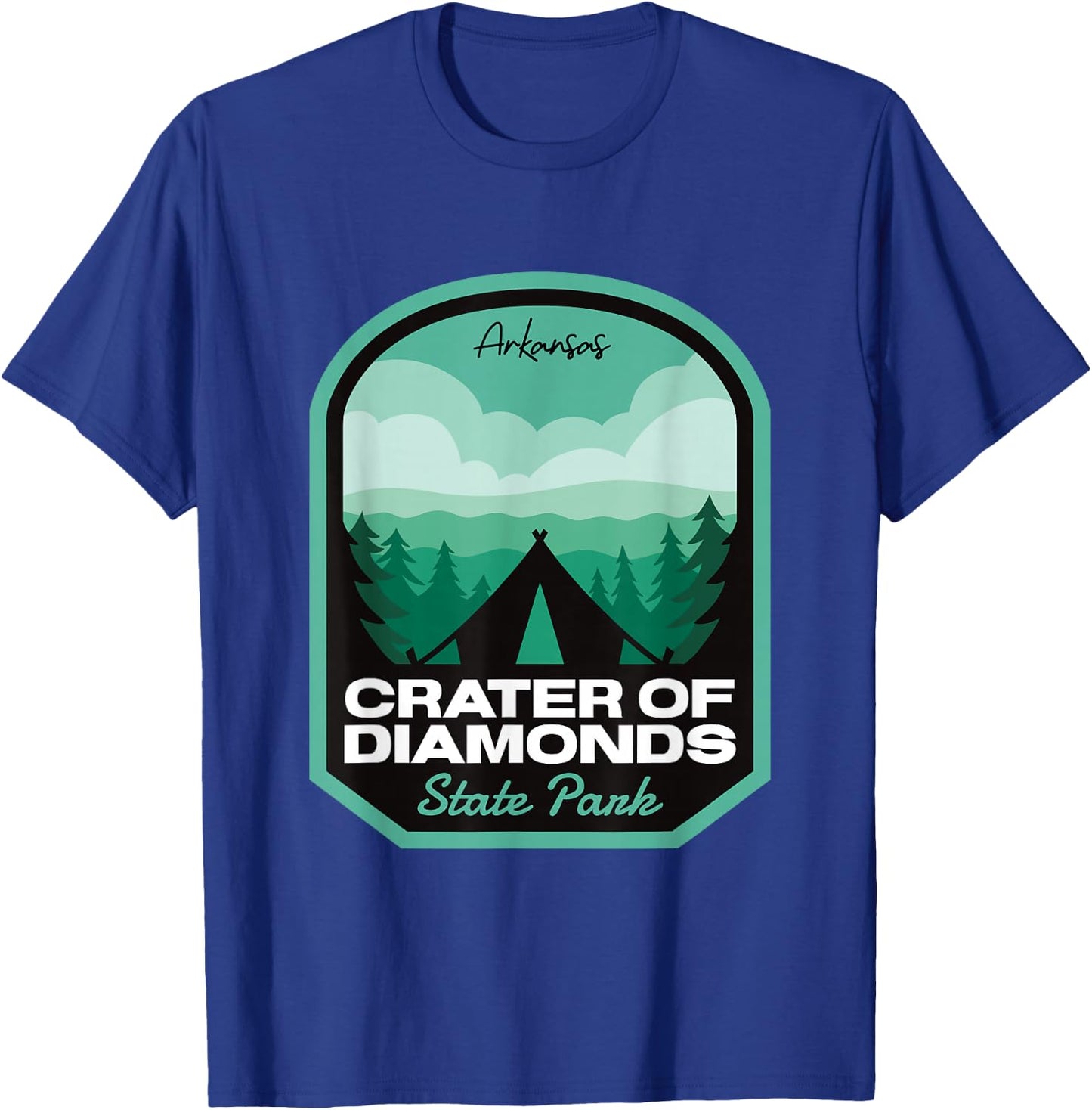 Crater of Diamonds State Park AR Camping T-Shirt - T-Shirt | Royal