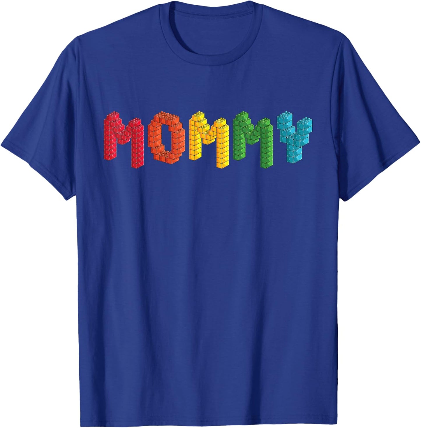 Mommy Master Builder Building Bricks Blocks Family Set T-Shirt - T-Shirt | Royal