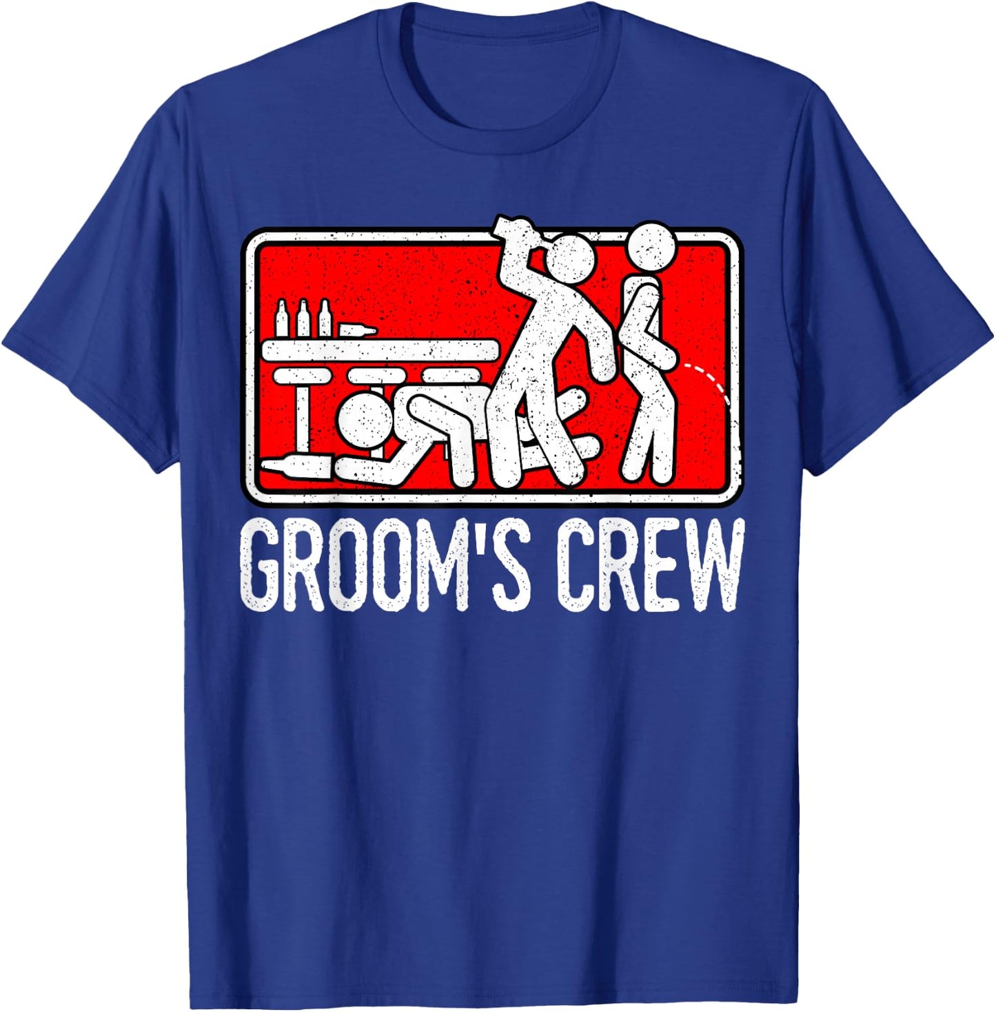 Groom's Crew Groomsmen Husband Marriage T-Shirt - T-Shirt | Royal