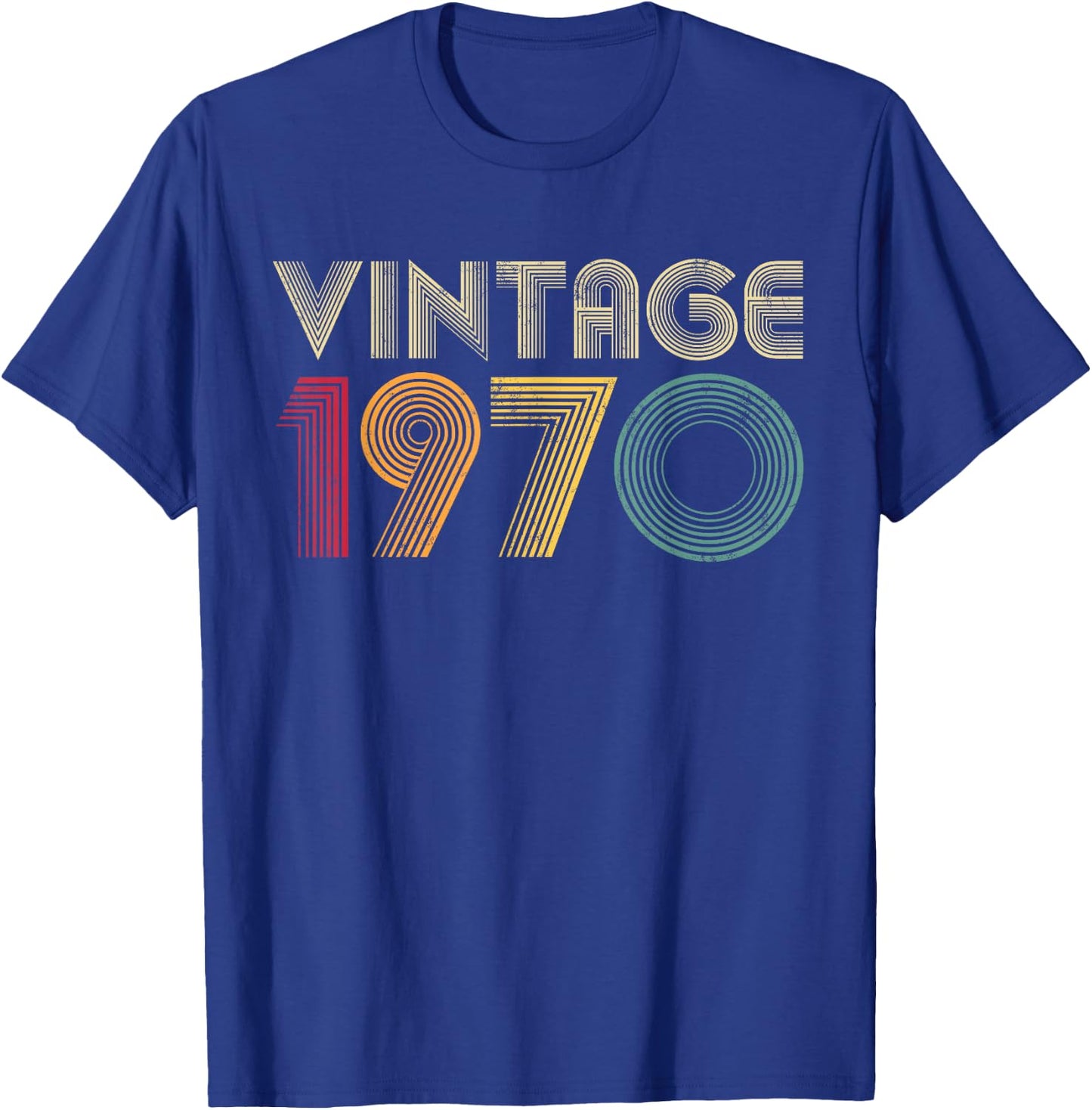 55th Birthday Vintage 1970 Classic MEN WOMEN Mom Dad T-Shirt - T-Shirt | Royal