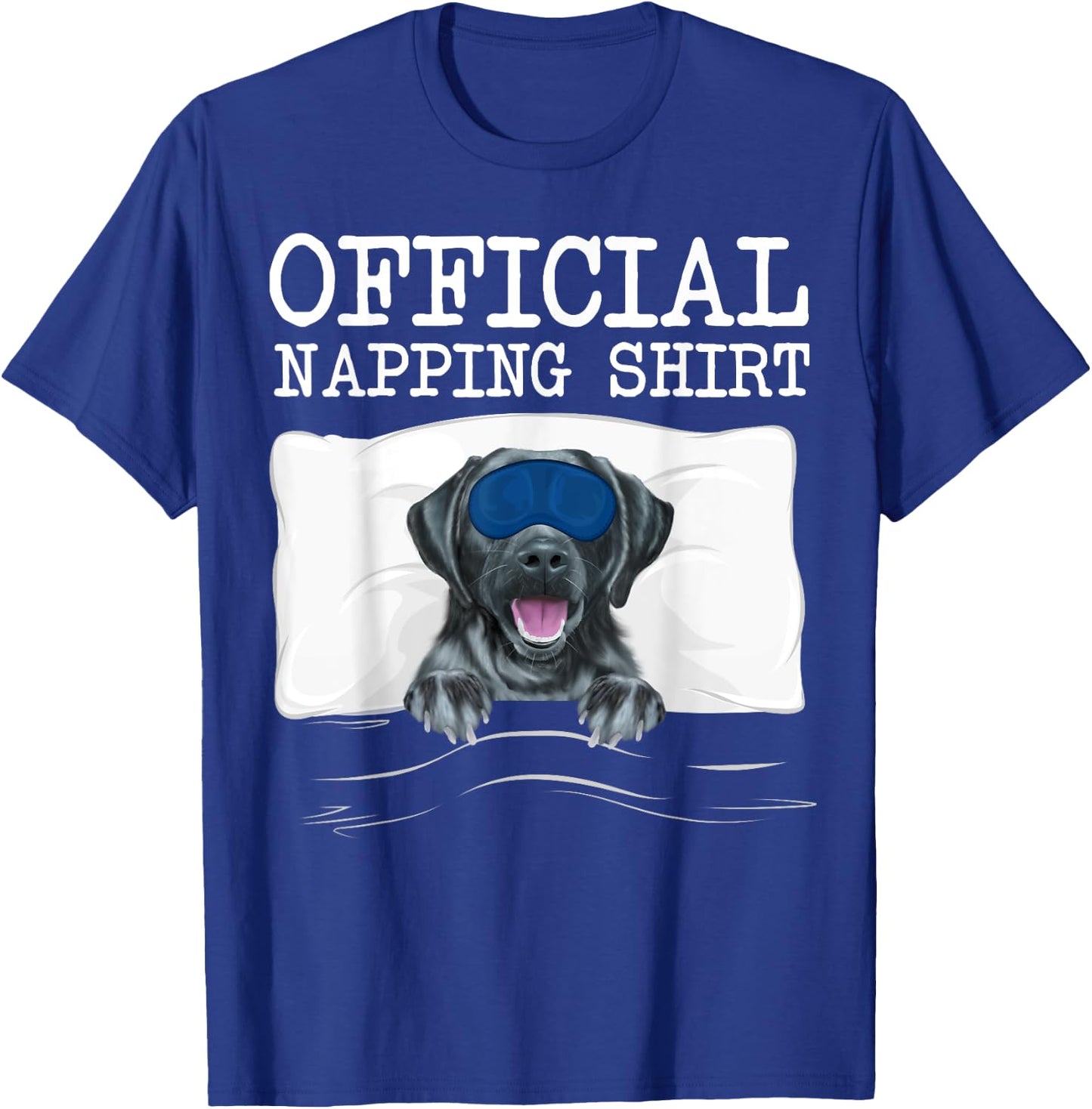 Sleeping Black Labrador Retriever Sleep Official Napping T-Shirt - T-Shirt | Royal